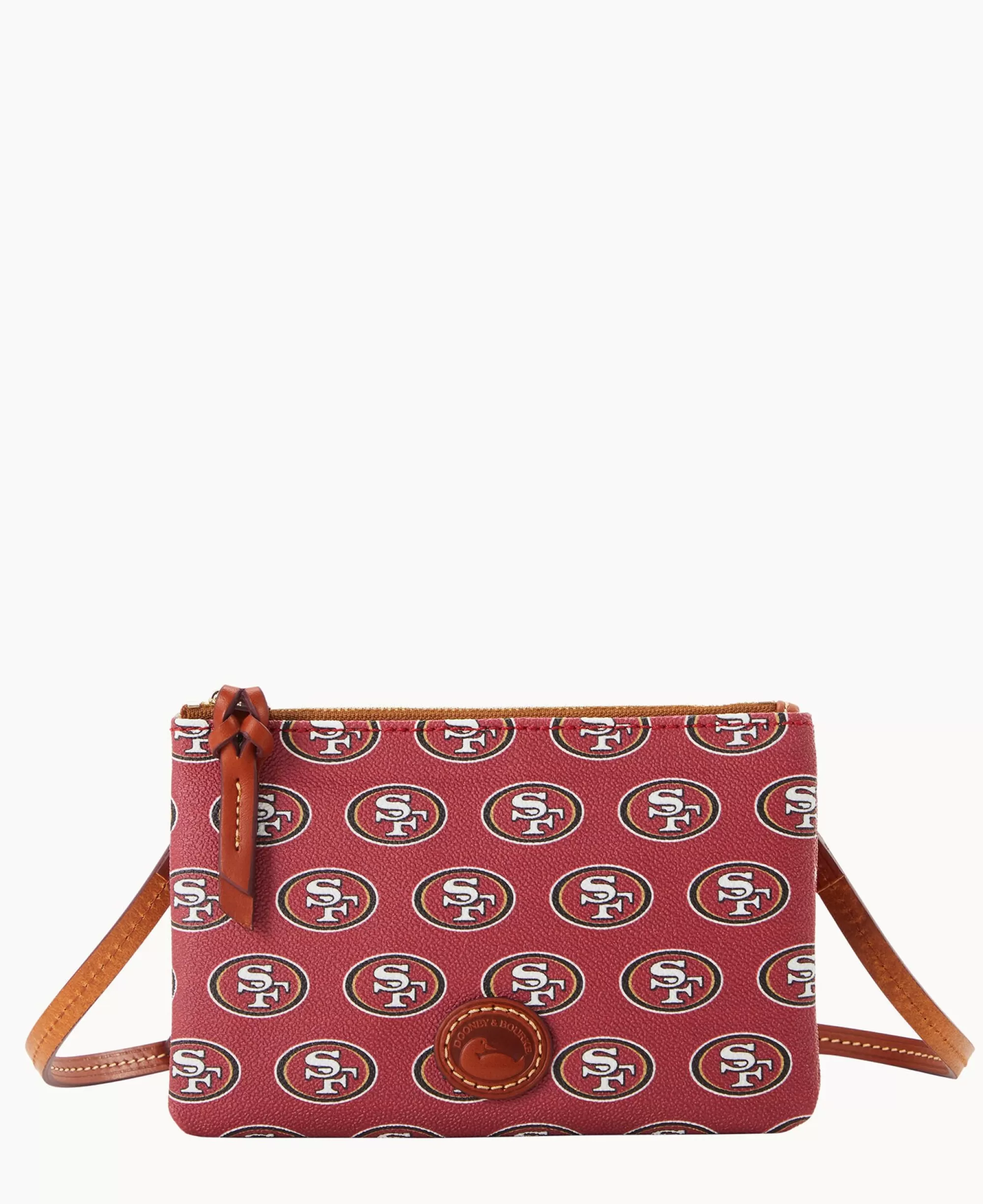 Dooney & Bourke Game Day Ready | Printed Fabric^NFL Top Zip Crossbody