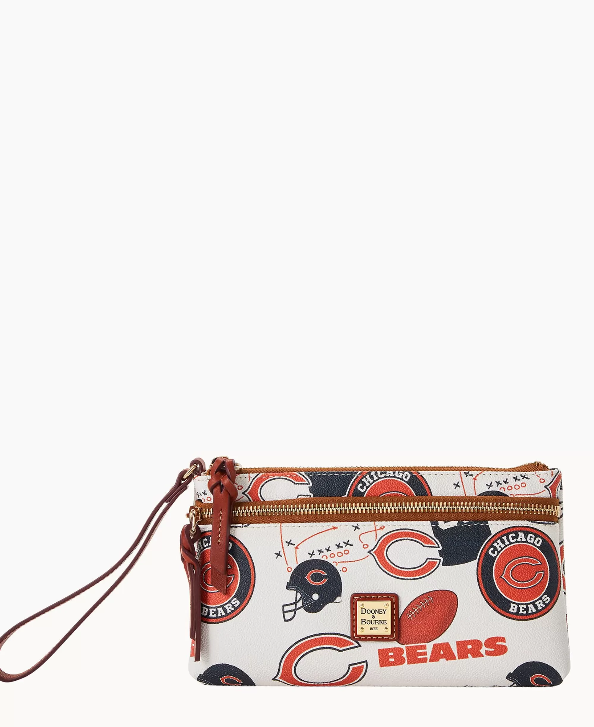 Dooney & Bourke Grab and Go | Wristlets^NFL Bears Double Zip Wristlet