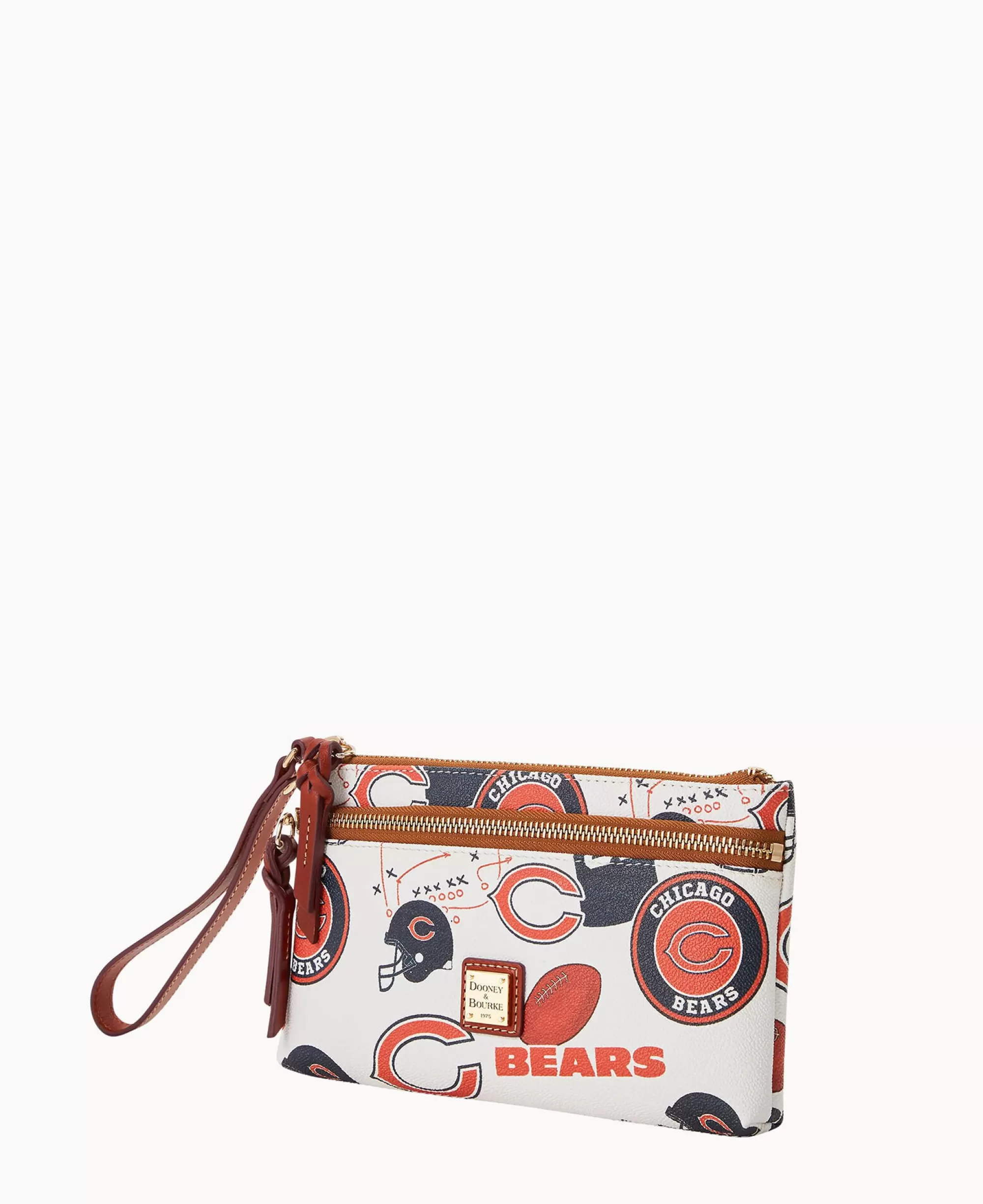 Dooney & Bourke Grab and Go | Wristlets^NFL Bears Double Zip Wristlet