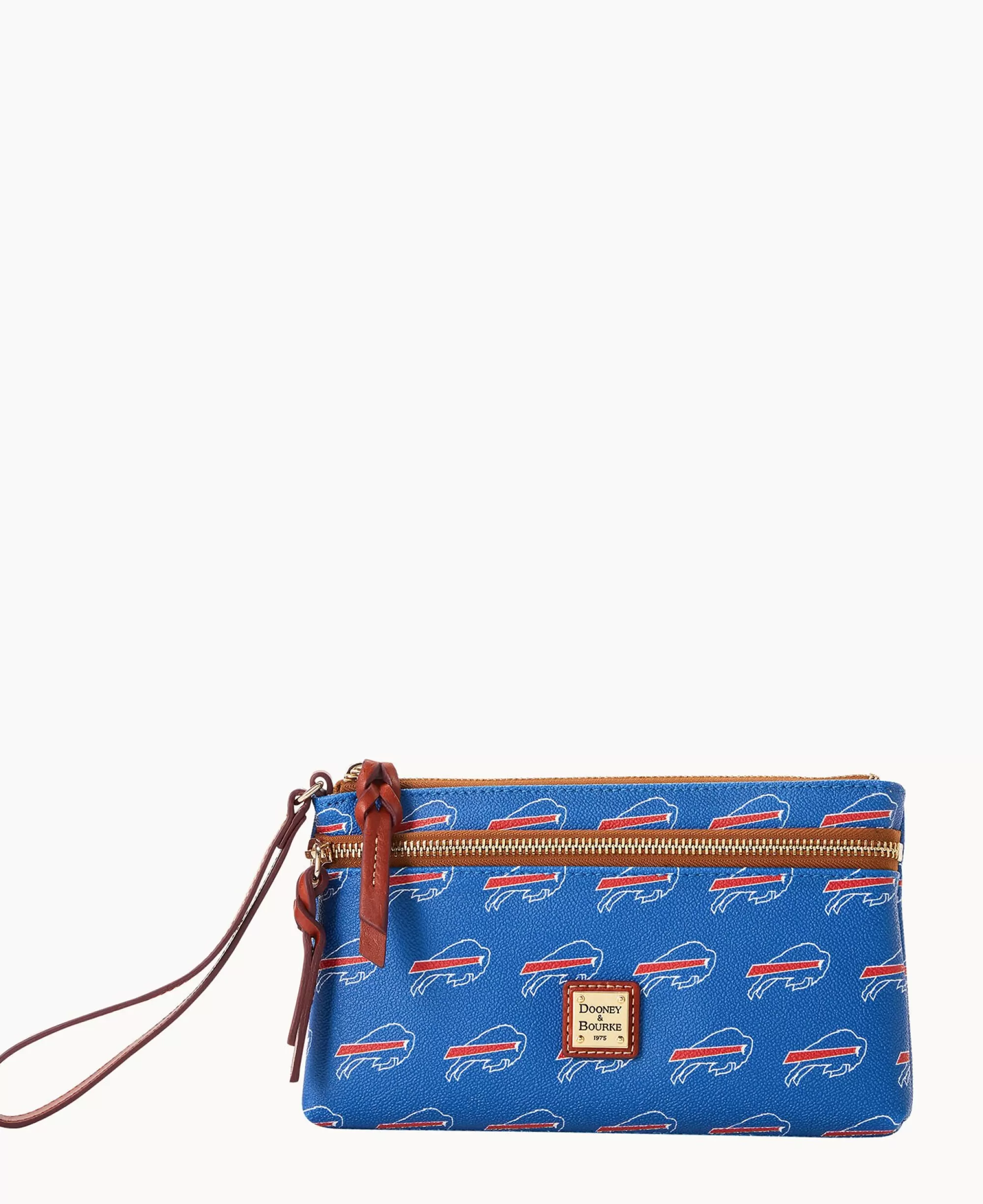 Dooney & Bourke Grab and Go | Wristlets^NFL Bills Double Zip Wristlet