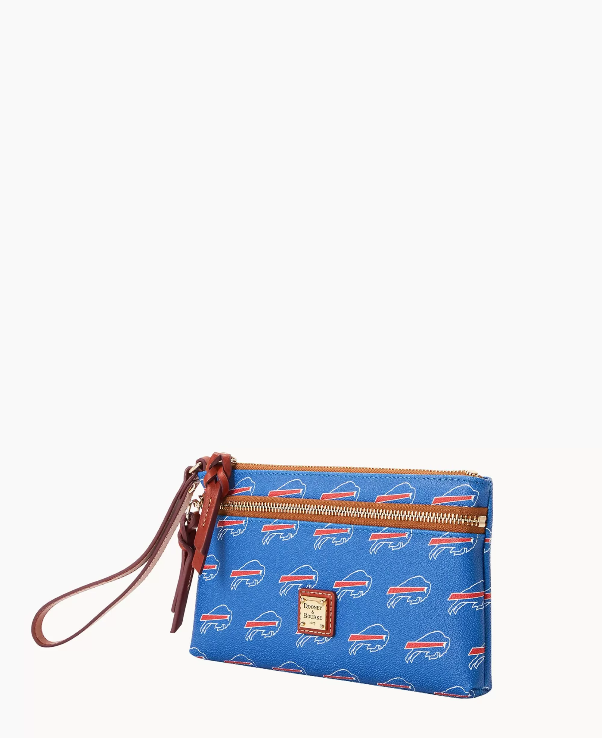 Dooney & Bourke Grab and Go | Wristlets^NFL Bills Double Zip Wristlet