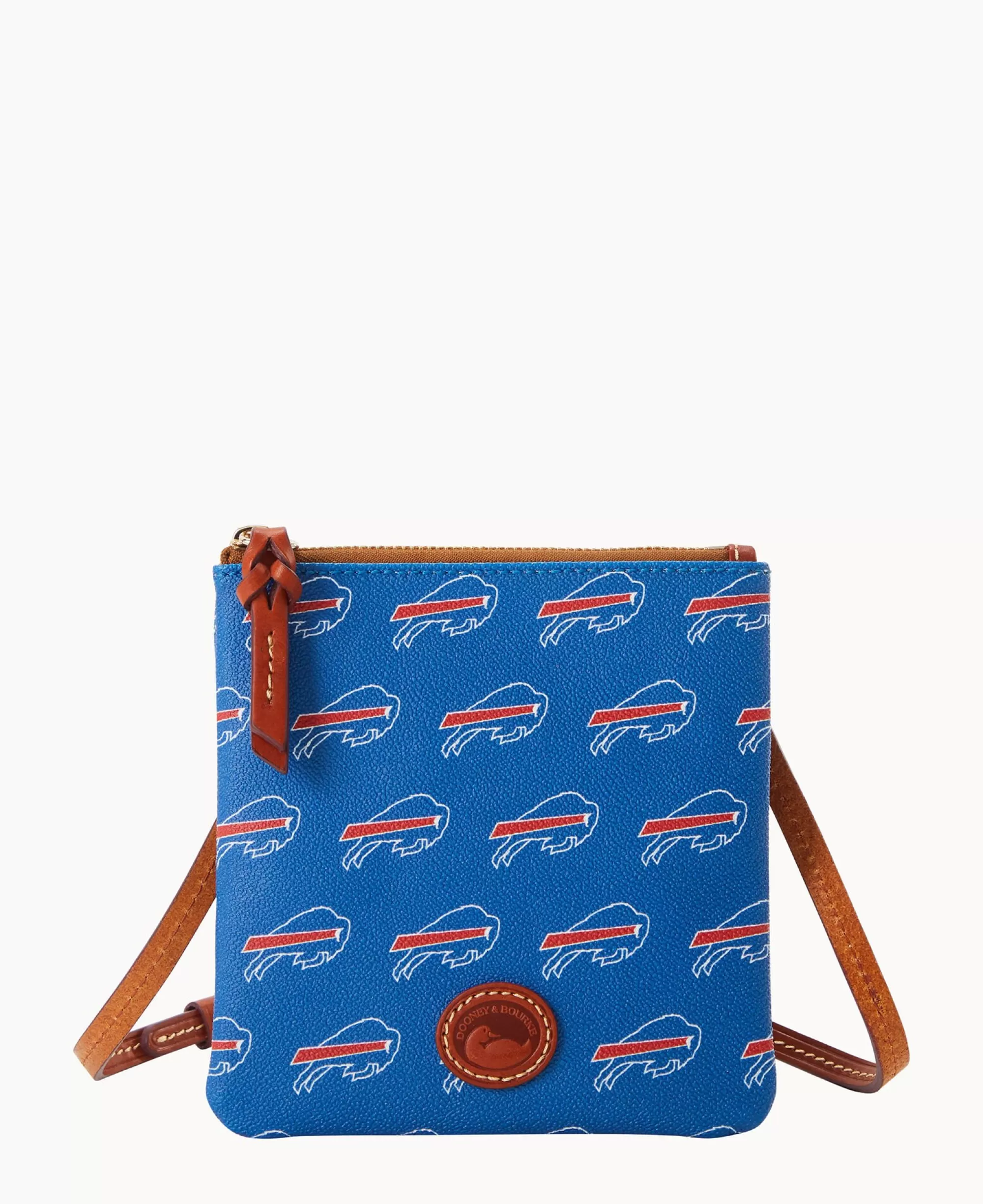 Dooney & Bourke Game Day Ready | Printed Fabric^NFL Small North South Top Zip Crossbody