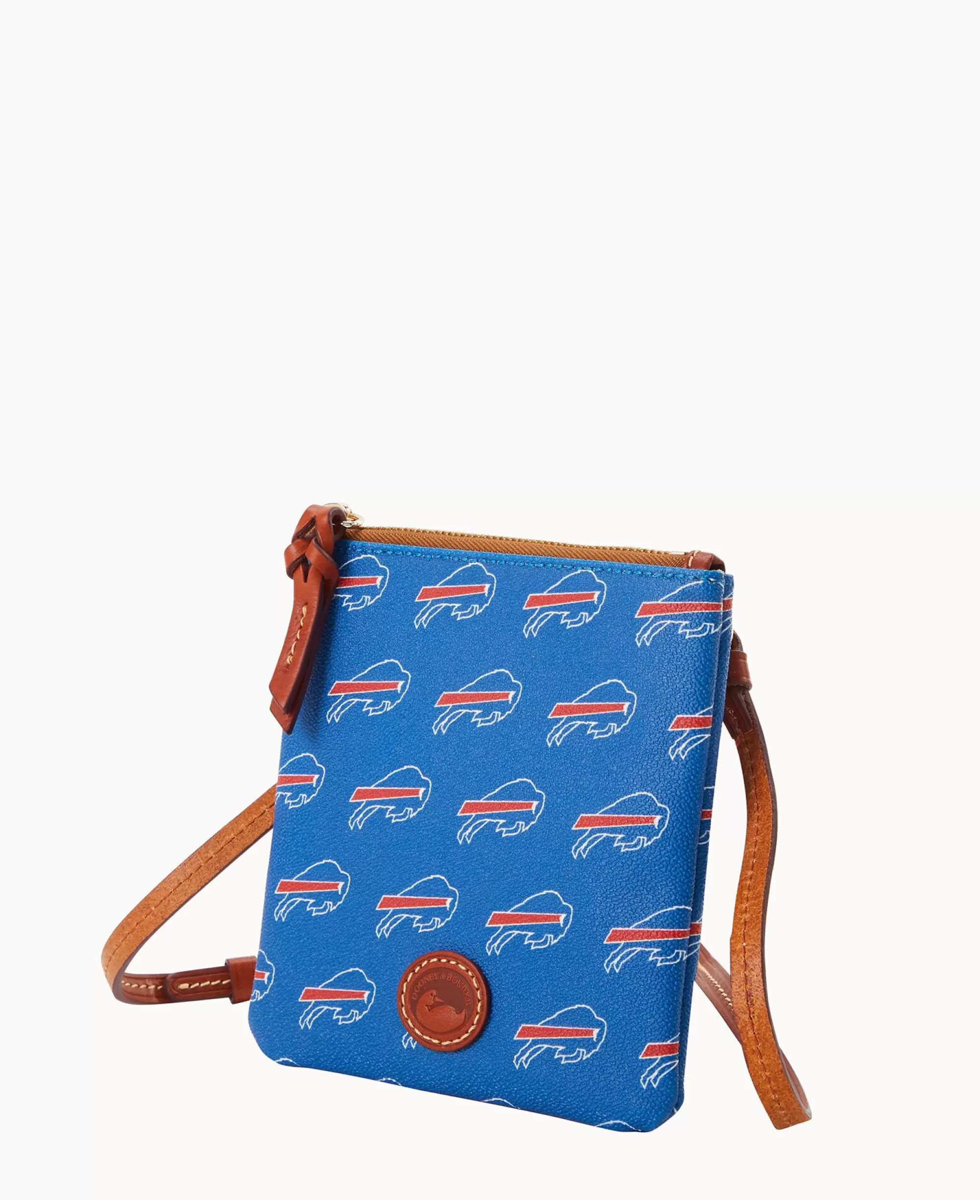 Dooney & Bourke Game Day Ready | Printed Fabric^NFL Small North South Top Zip Crossbody