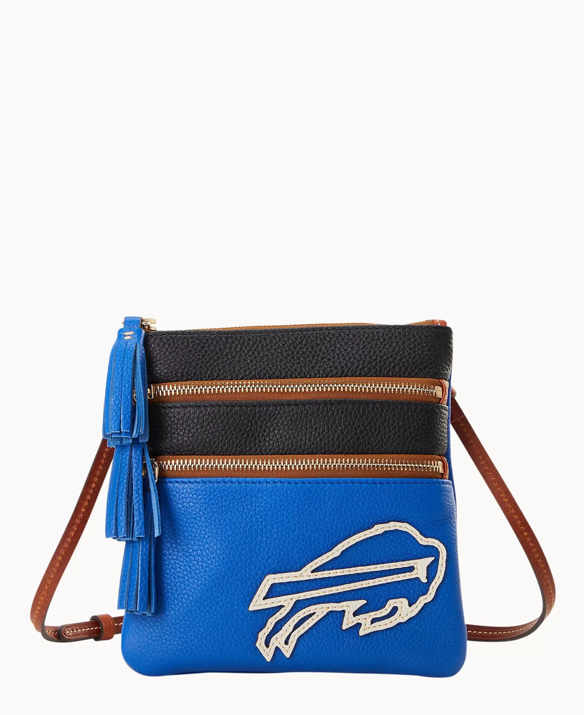 Dooney & Bourke Game Day Ready | Printed Fabric^NFL Triple Zip Crossbody