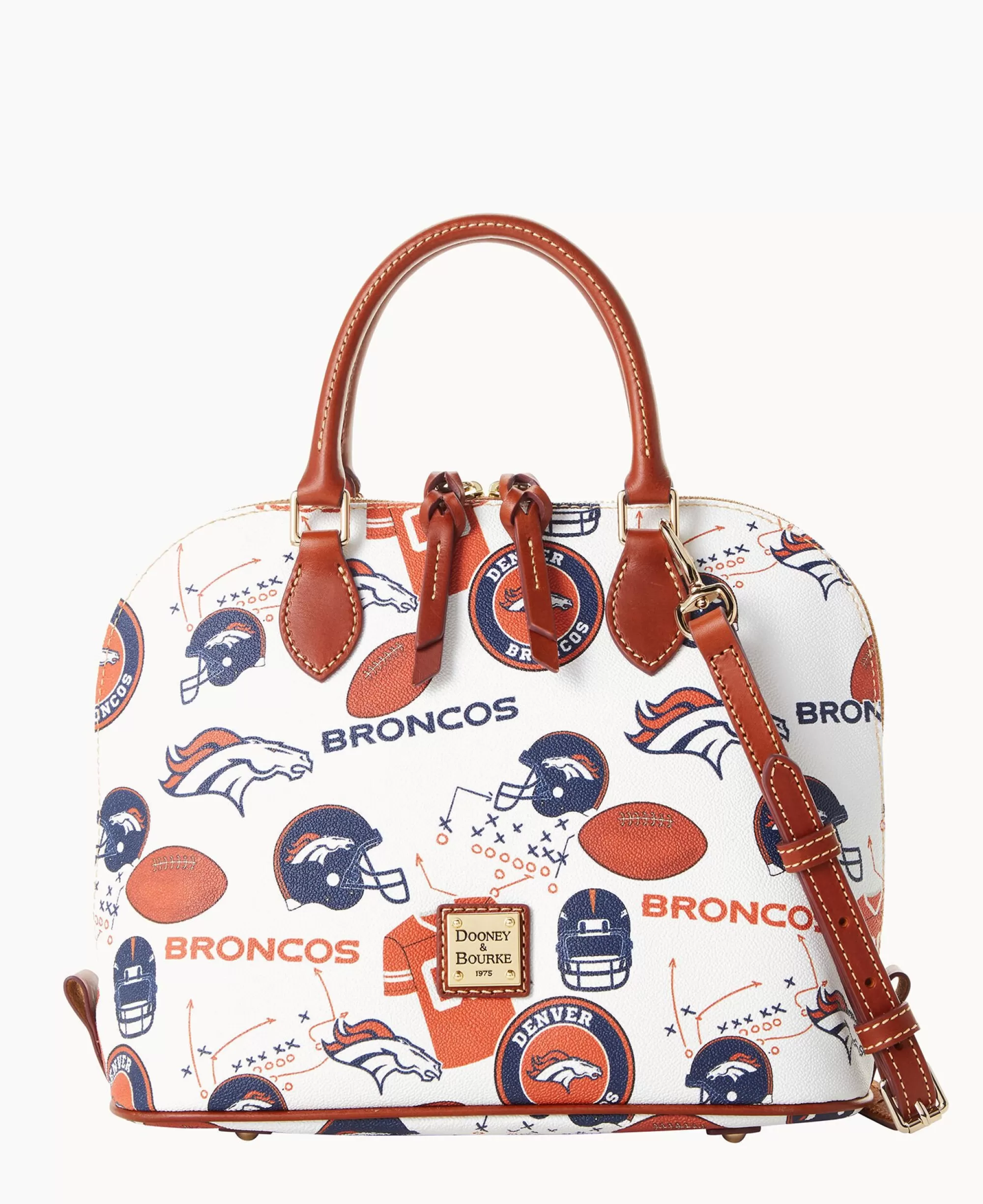 Dooney & Bourke Game Day Ready | Printed Fabric^NFL Zip Zip Satchel