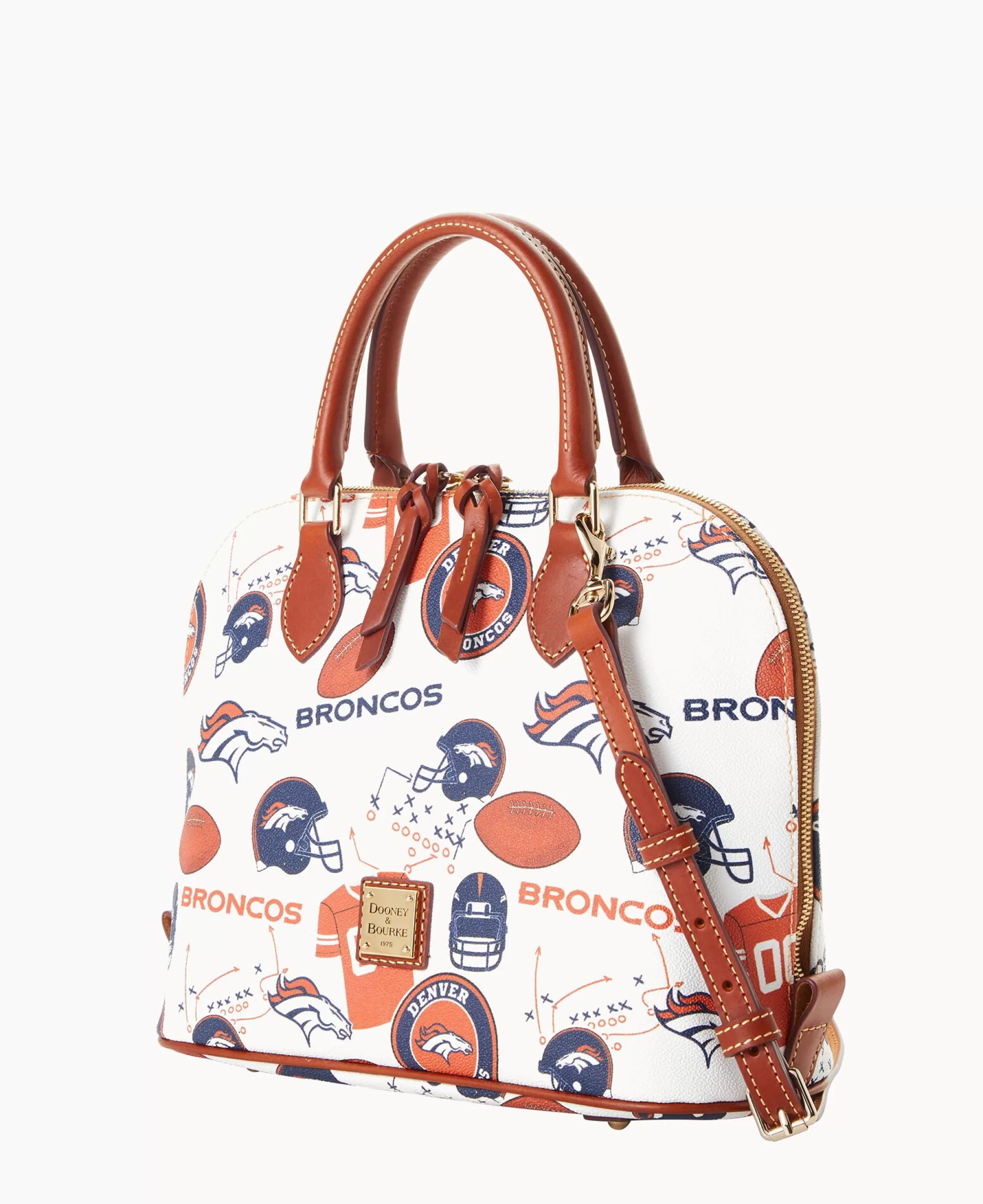 Dooney & Bourke Game Day Ready | Printed Fabric^NFL Zip Zip Satchel