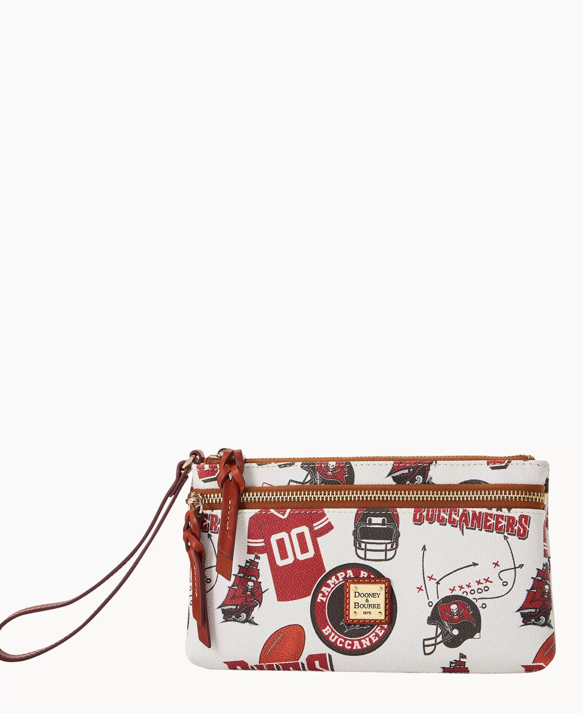 Dooney & Bourke Grab and Go | Wristlets^NFL Buccaneers Double Zip Wristlet