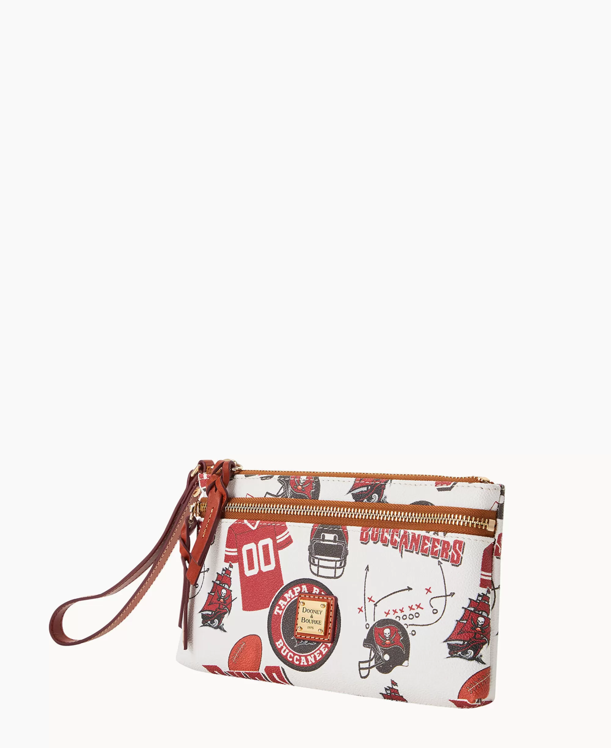 Dooney & Bourke Grab and Go | Wristlets^NFL Buccaneers Double Zip Wristlet