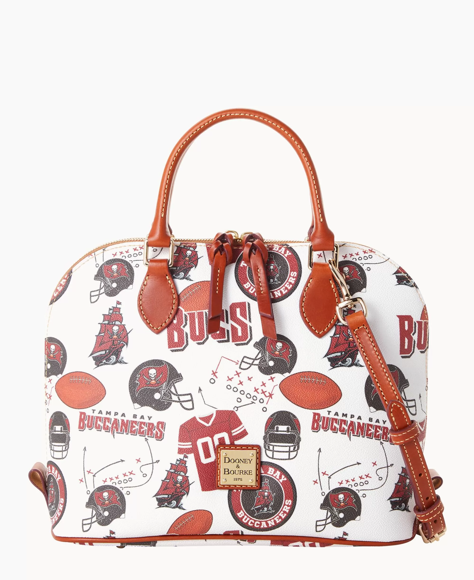 Dooney & Bourke Game Day Ready | Printed Fabric^NFL Zip Zip Satchel