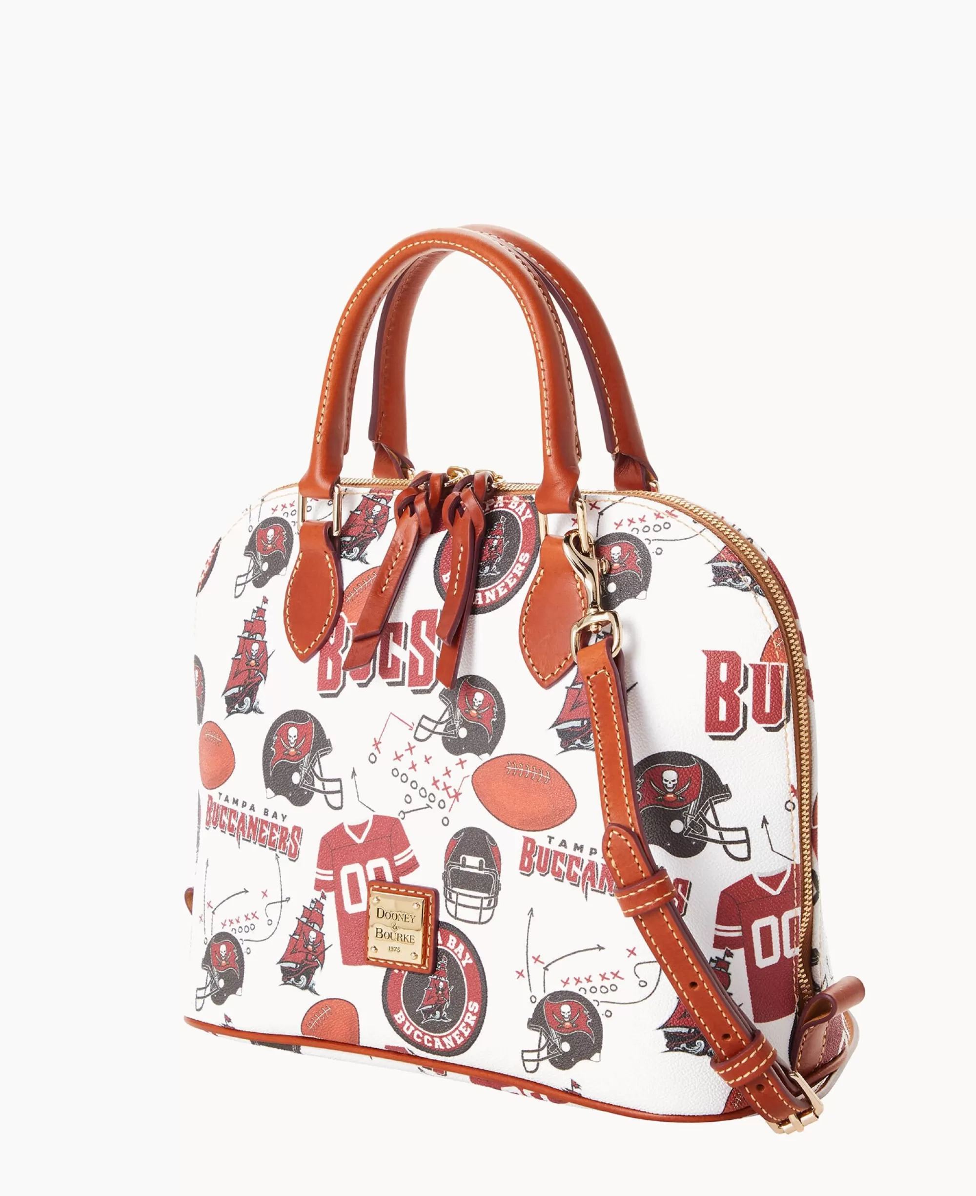 Dooney & Bourke Game Day Ready | Printed Fabric^NFL Zip Zip Satchel