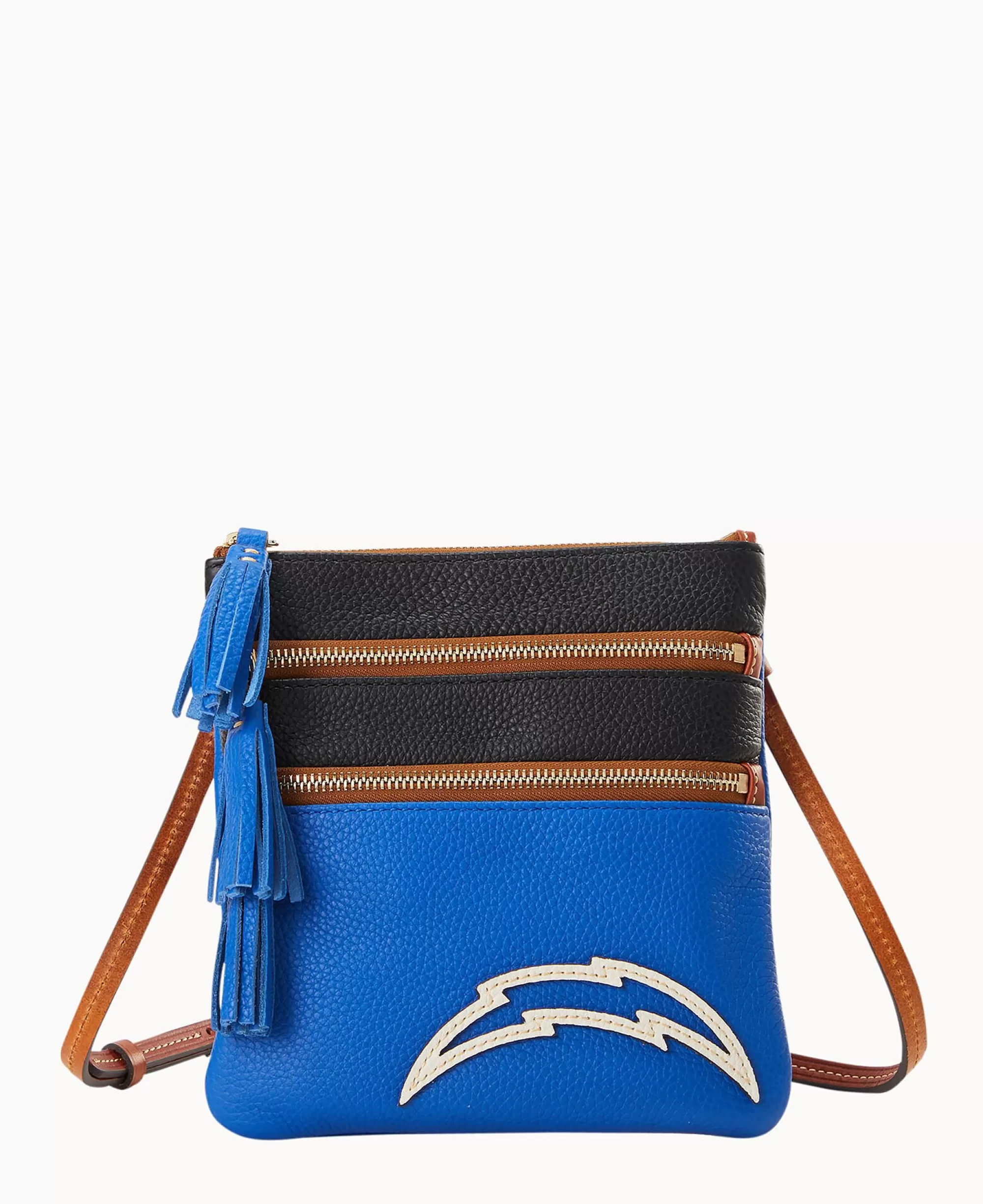 Dooney & Bourke Game Day Ready | Printed Fabric^NFL Triple Zip Crossbody