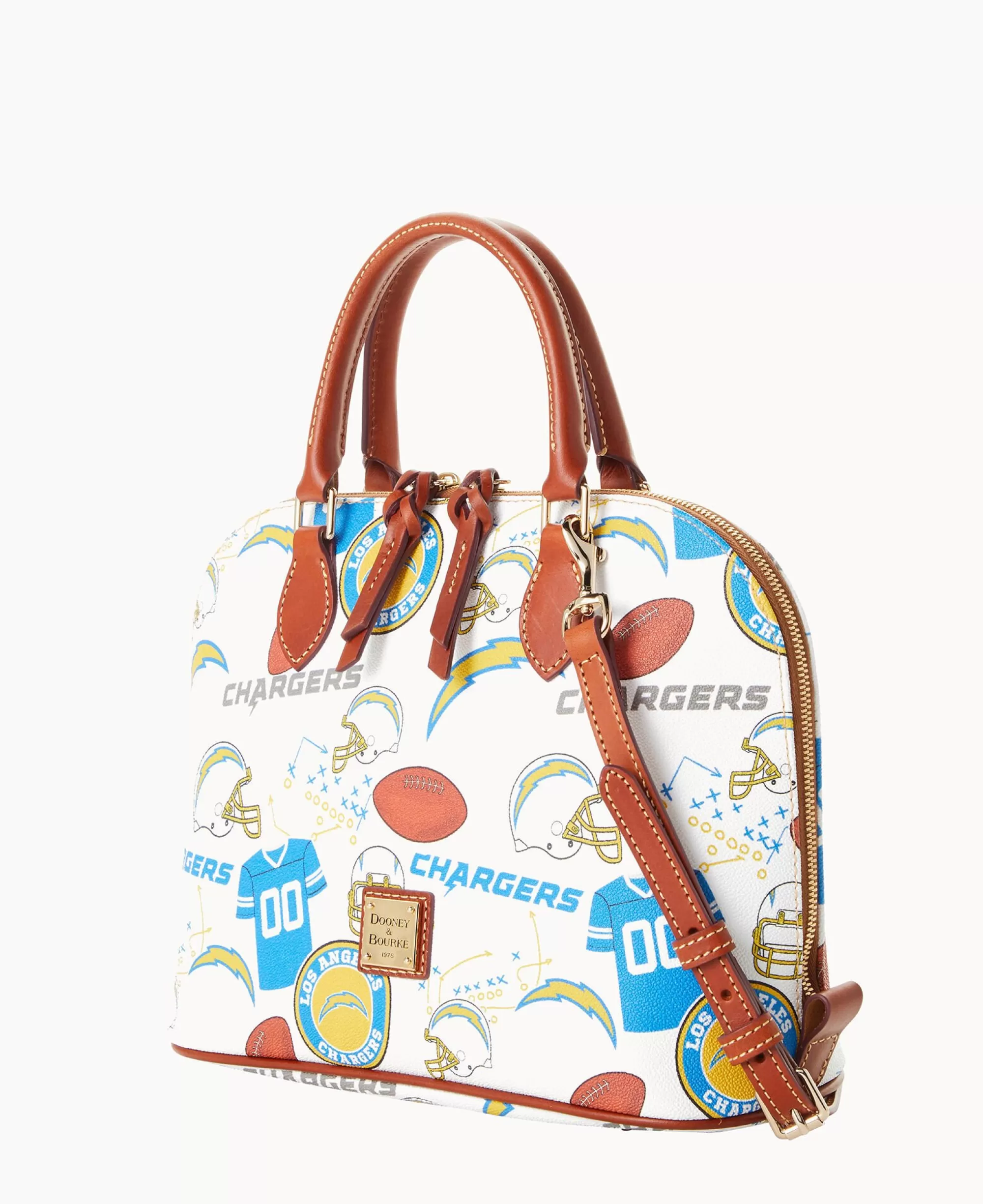 Dooney & Bourke Game Day Ready | Printed Fabric^NFL Zip Zip Satchel