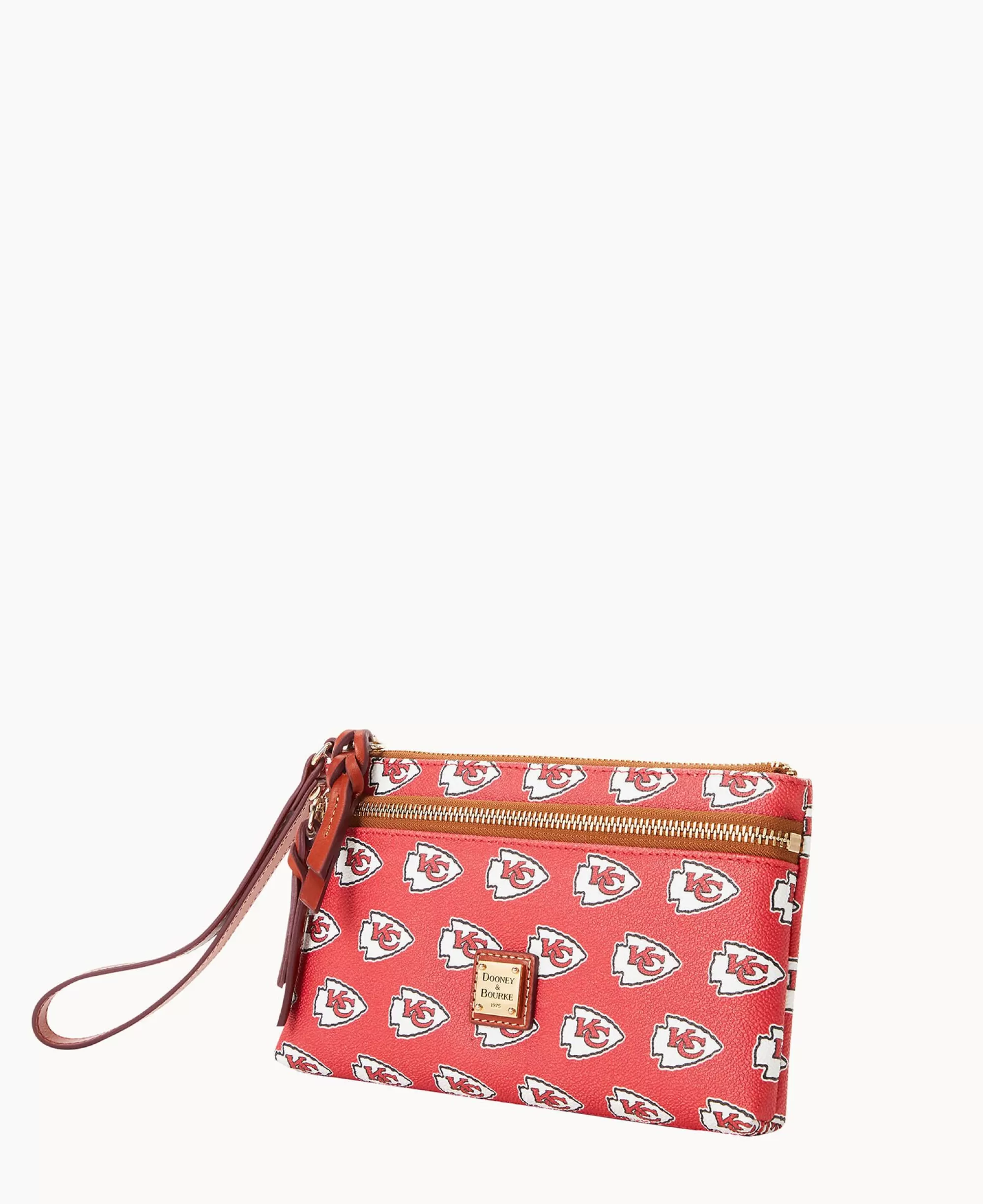 Dooney & Bourke Grab and Go | Wristlets^NFL Chiefs Double Zip Wristlet