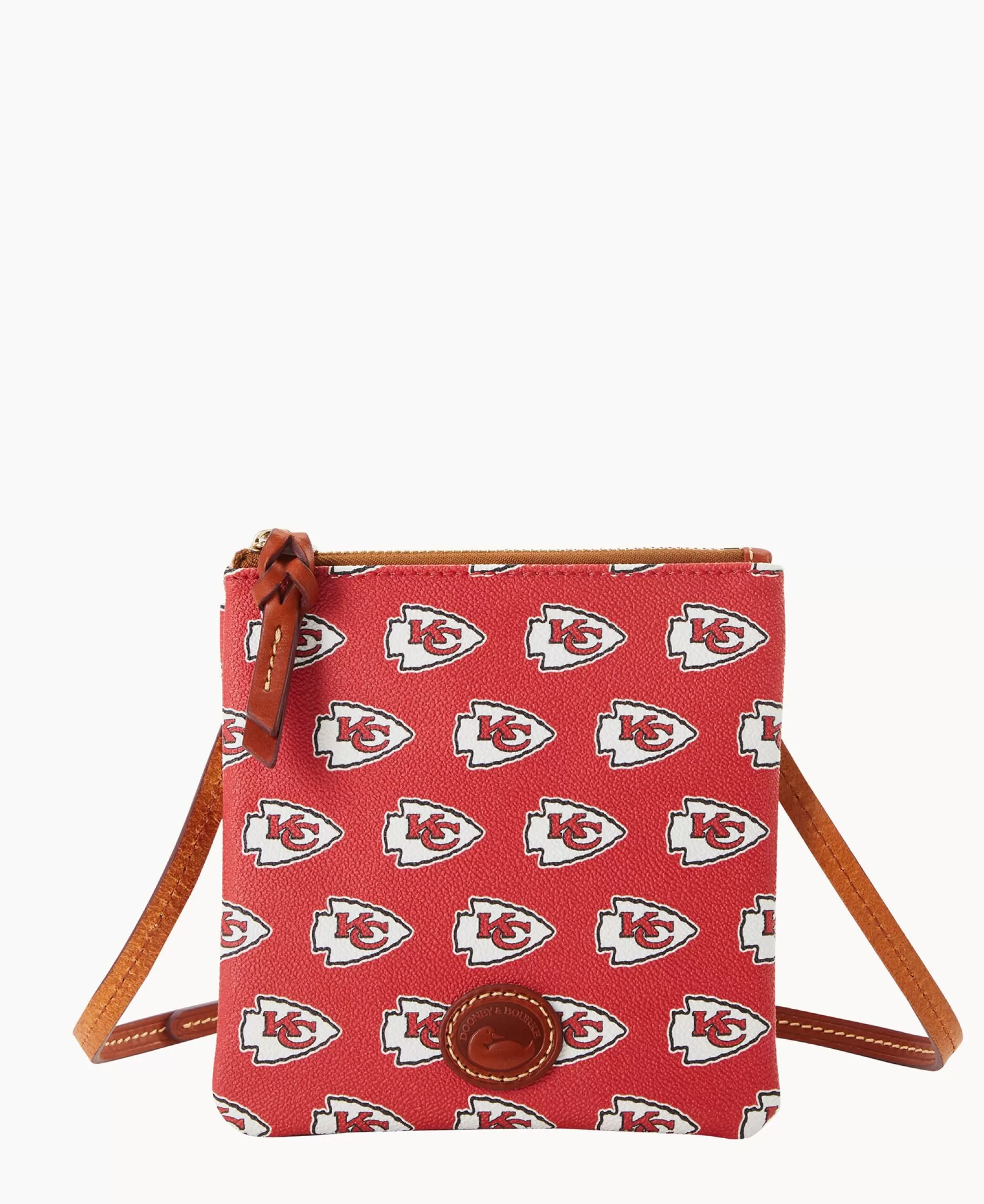 Dooney & Bourke Game Day Ready | Printed Fabric^NFL Small North South Top Zip Crossbody