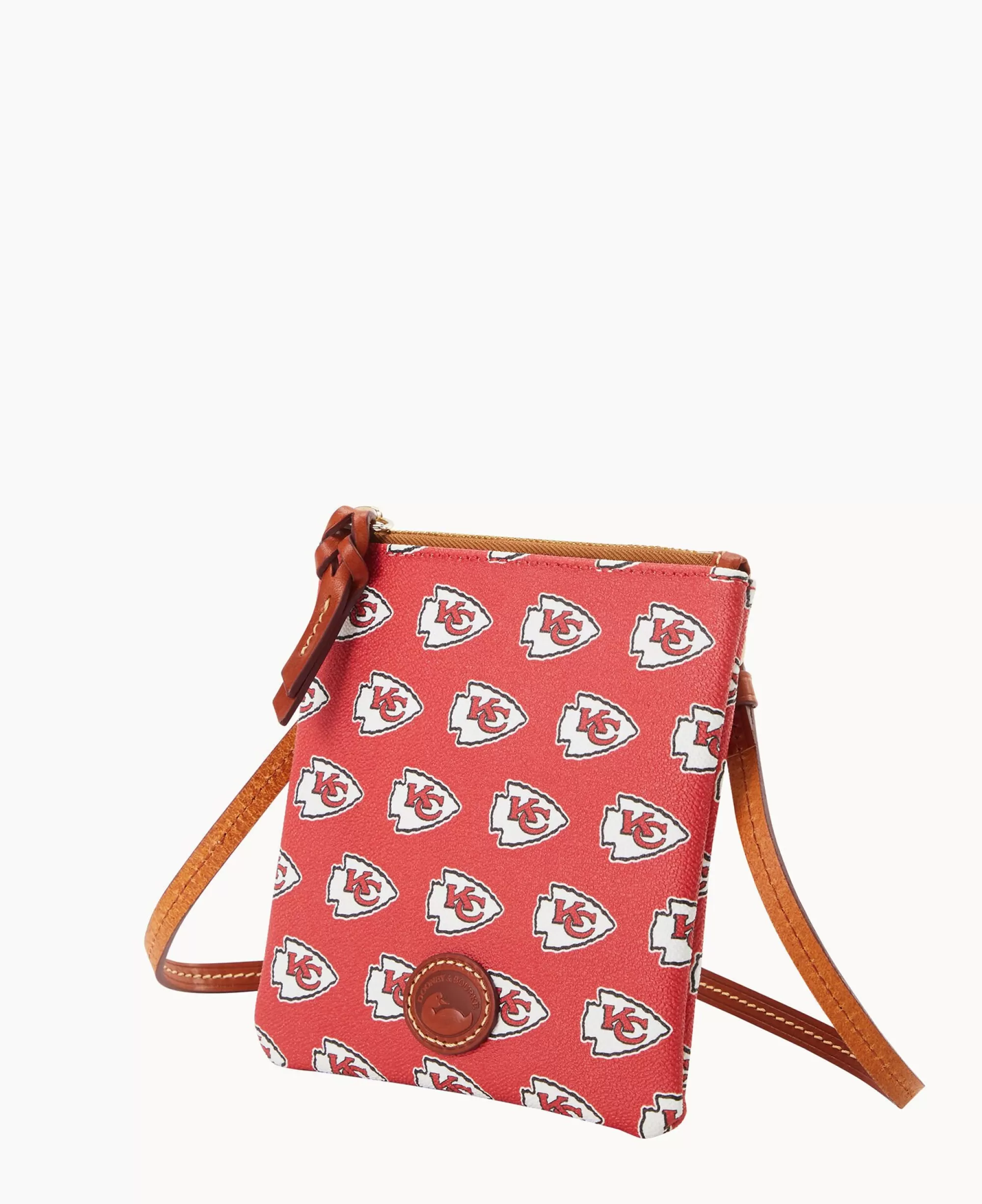 Dooney & Bourke Game Day Ready | Printed Fabric^NFL Small North South Top Zip Crossbody