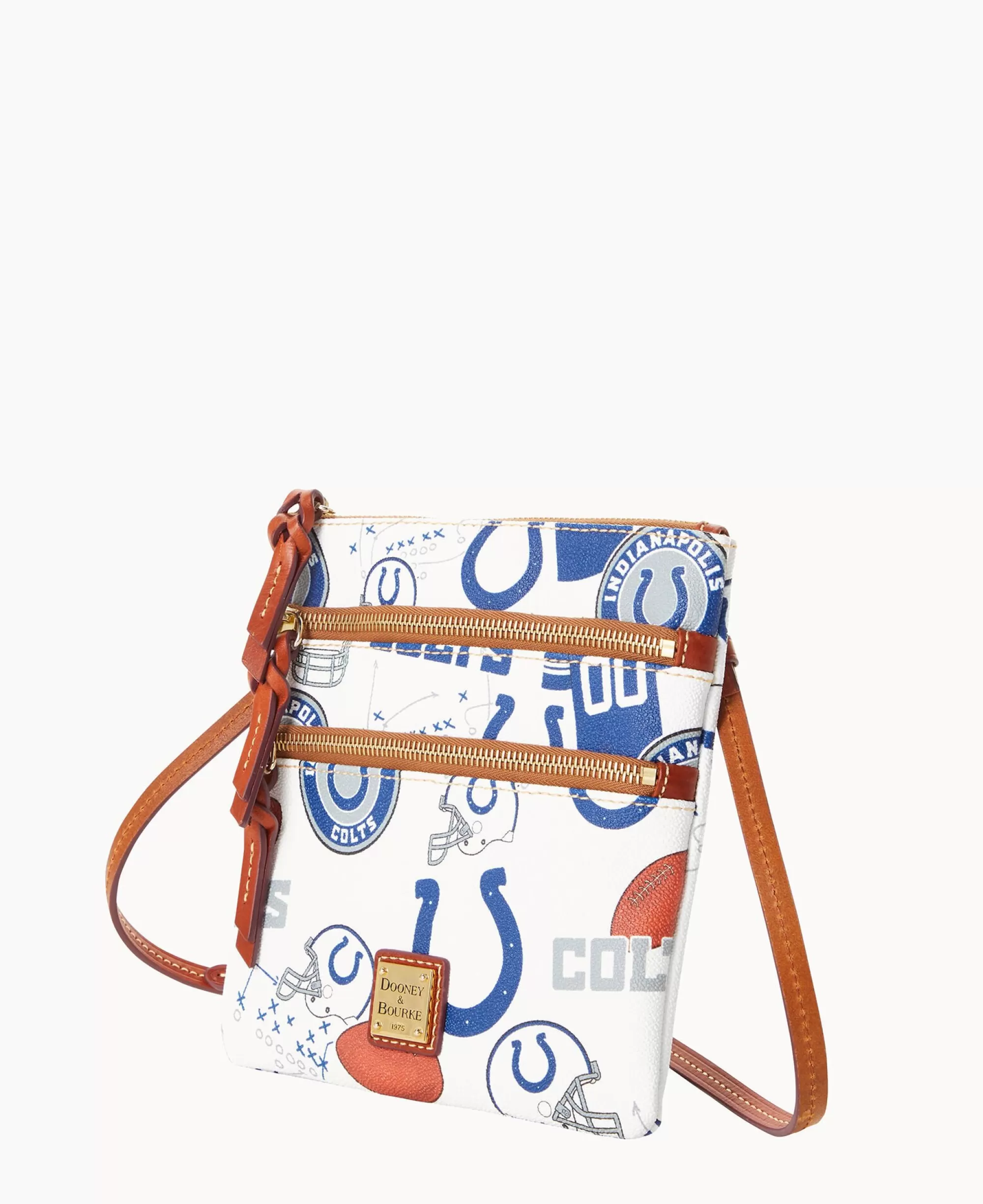 Dooney & Bourke Game Day Ready | Printed Fabric^NFL N S Triple Zip Crossbody