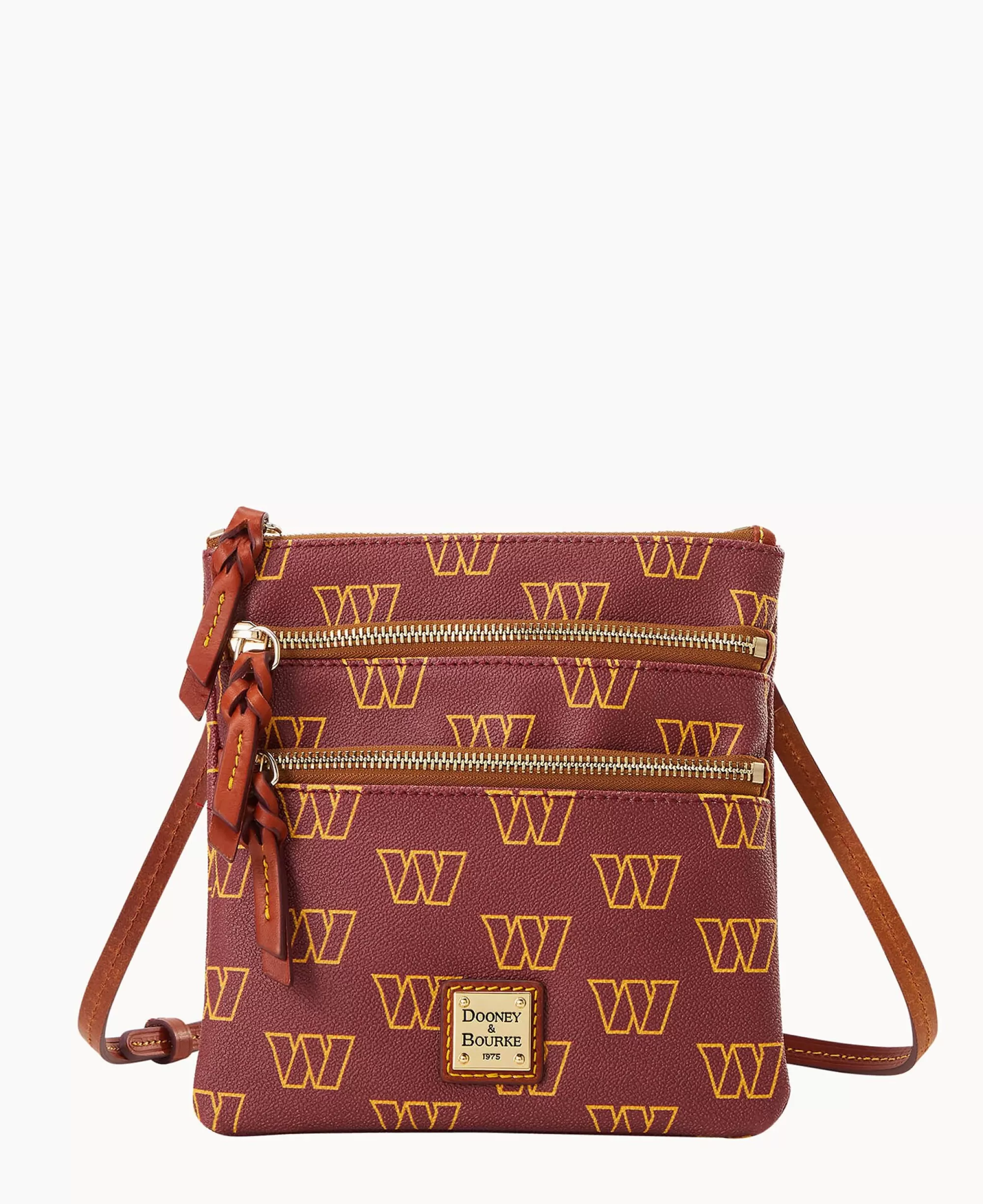 Dooney & Bourke Game Day Ready | Printed Fabric^NFL N S Triple Zip Crossbody