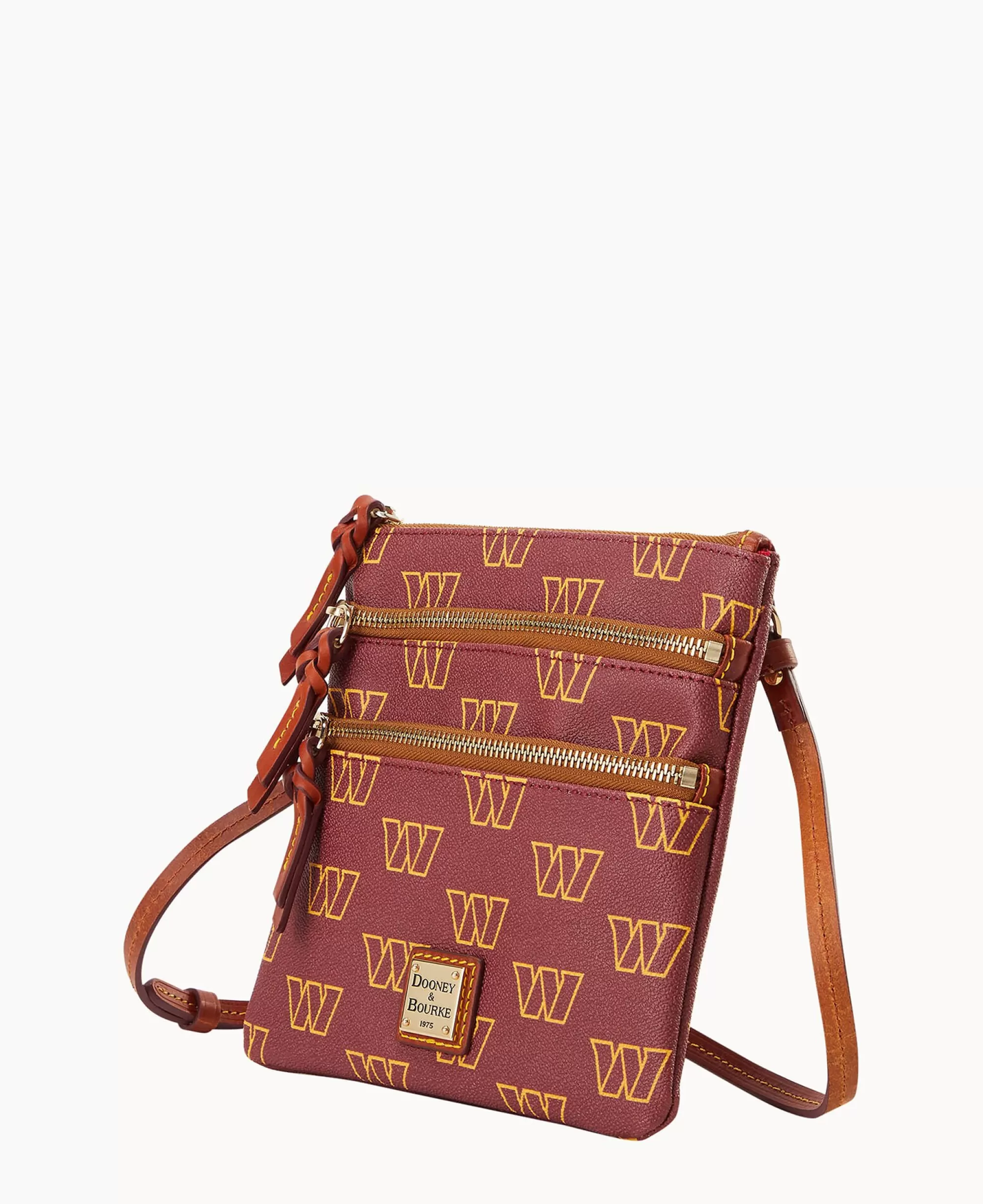 Dooney & Bourke Game Day Ready | Printed Fabric^NFL N S Triple Zip Crossbody