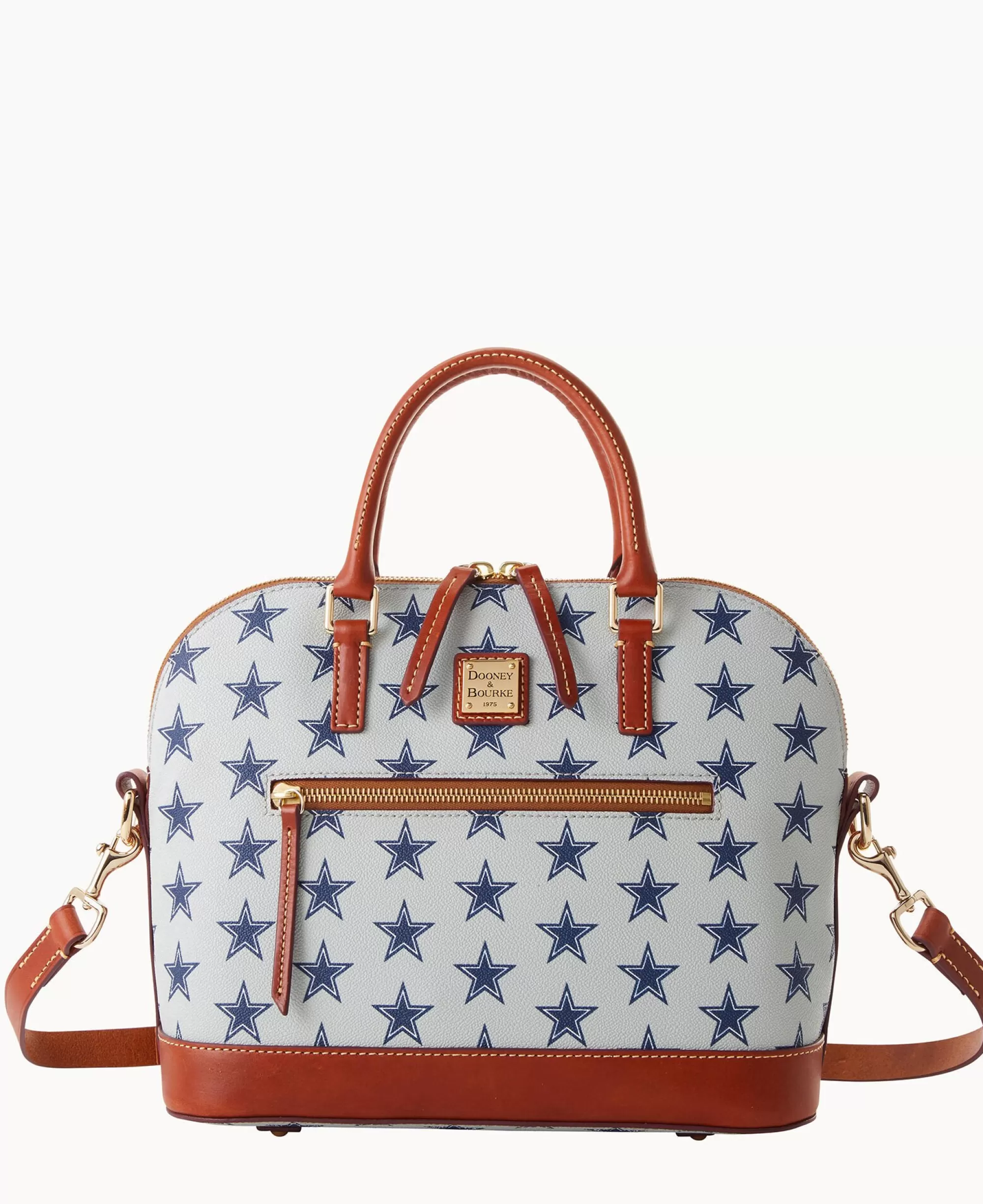 Dooney & Bourke Game Day Ready | Printed Fabric^NFL Domed Zip Satchel