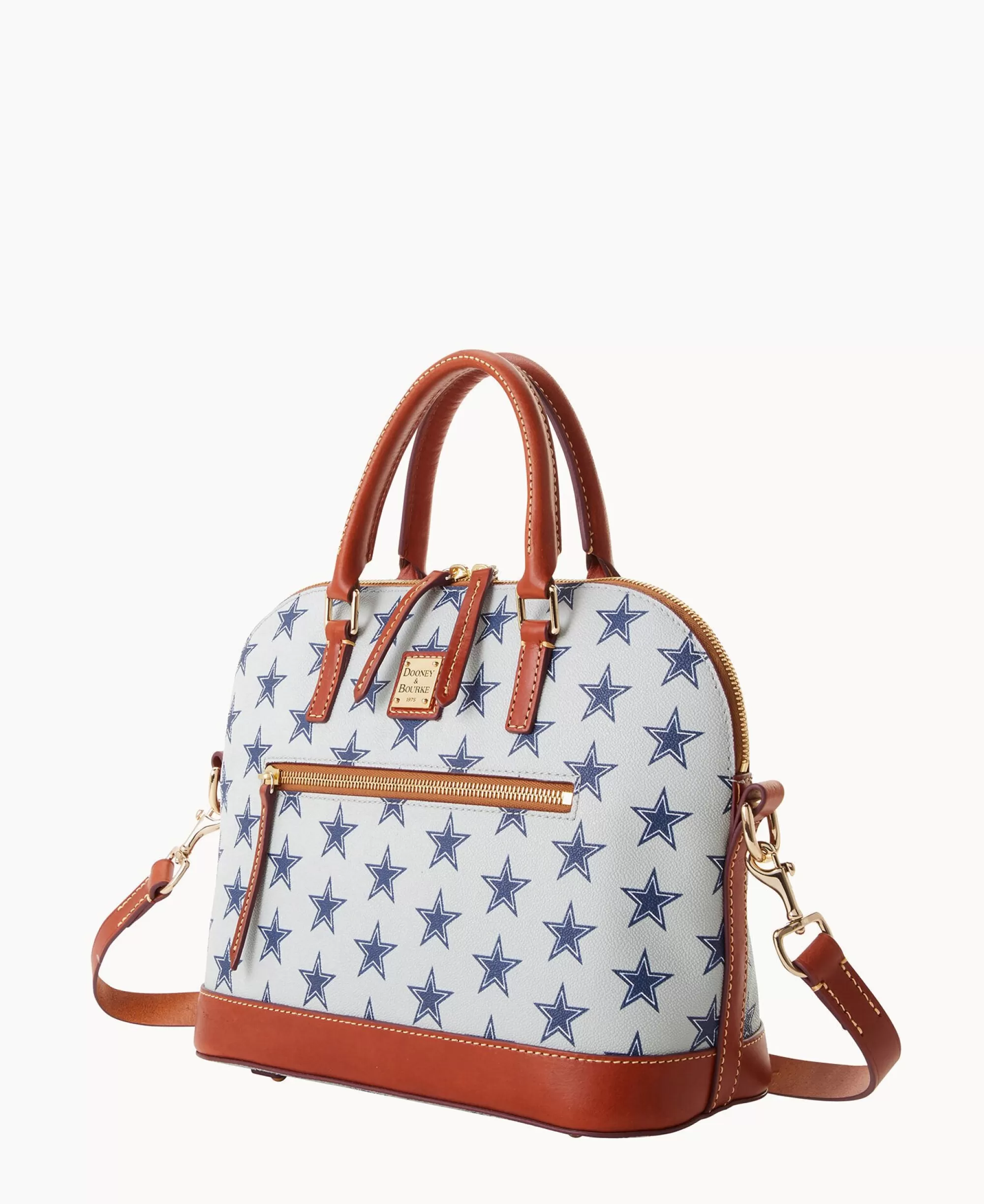 Dooney & Bourke Game Day Ready | Printed Fabric^NFL Domed Zip Satchel