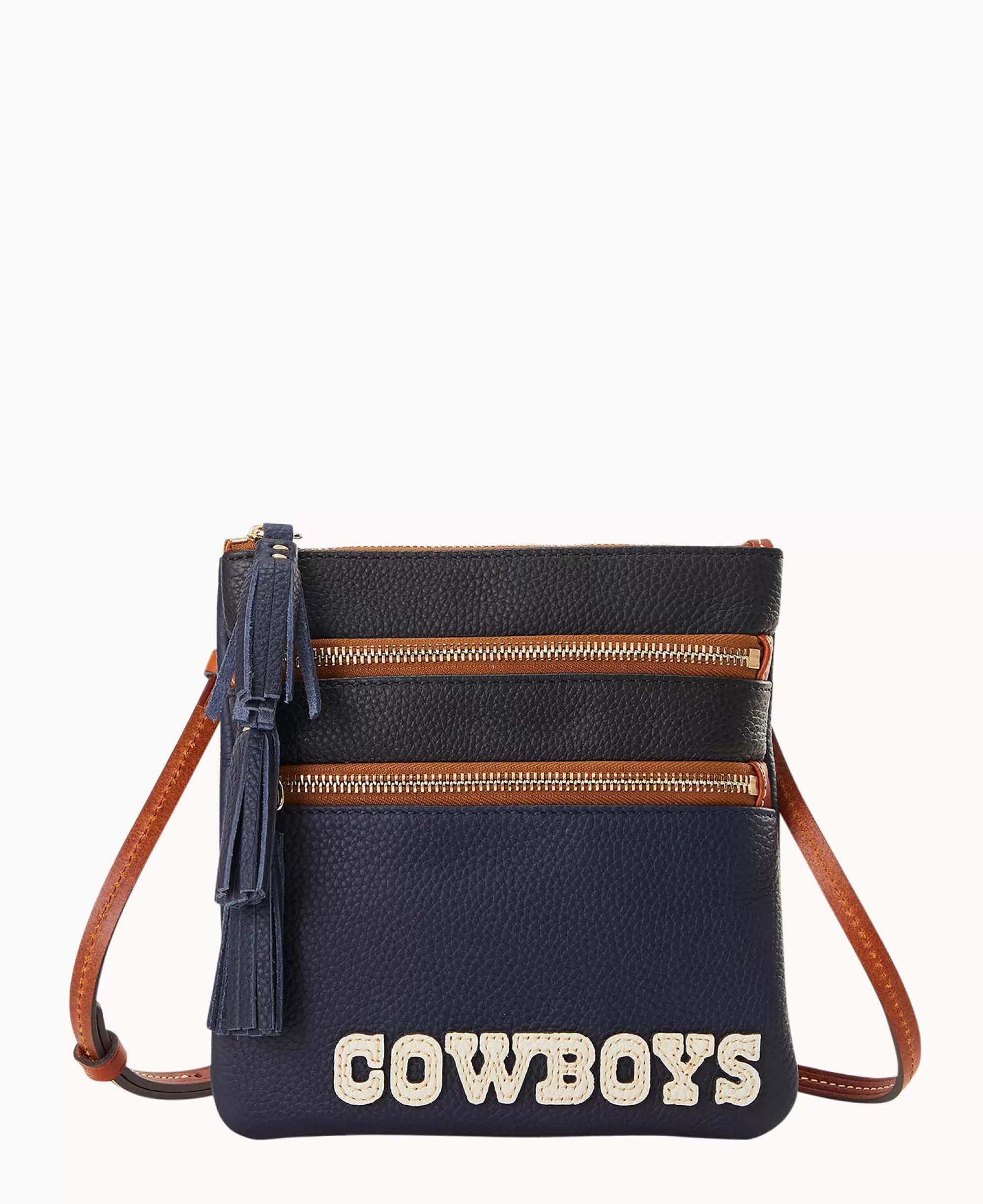 Dooney & Bourke Game Day Ready | Printed Fabric^NFL Triple Zip Crossbody