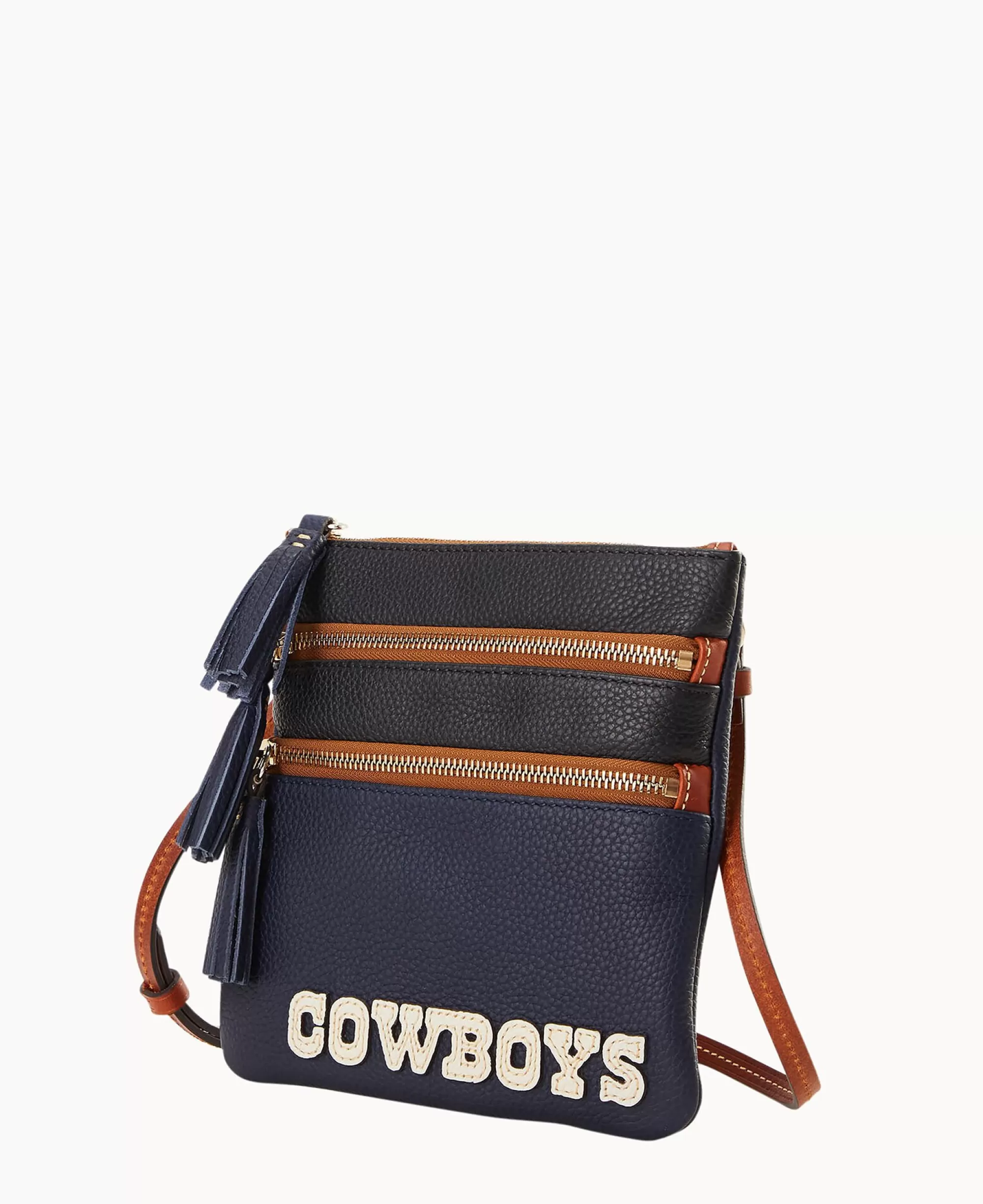 Dooney & Bourke Game Day Ready | Printed Fabric^NFL Triple Zip Crossbody