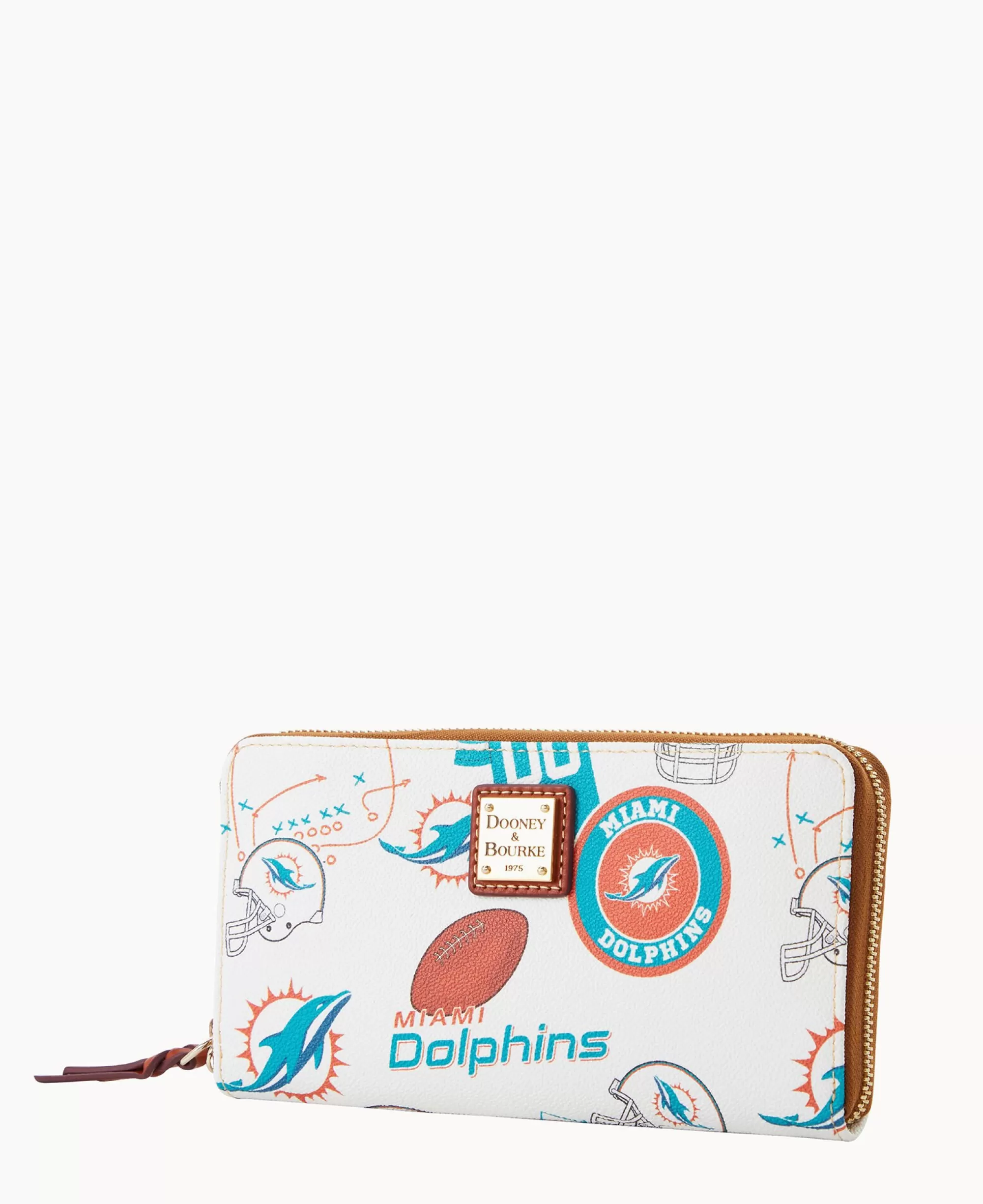 Dooney & Bourke Grab and Go | Wristlets^NFL Large Zip Around Wristlet