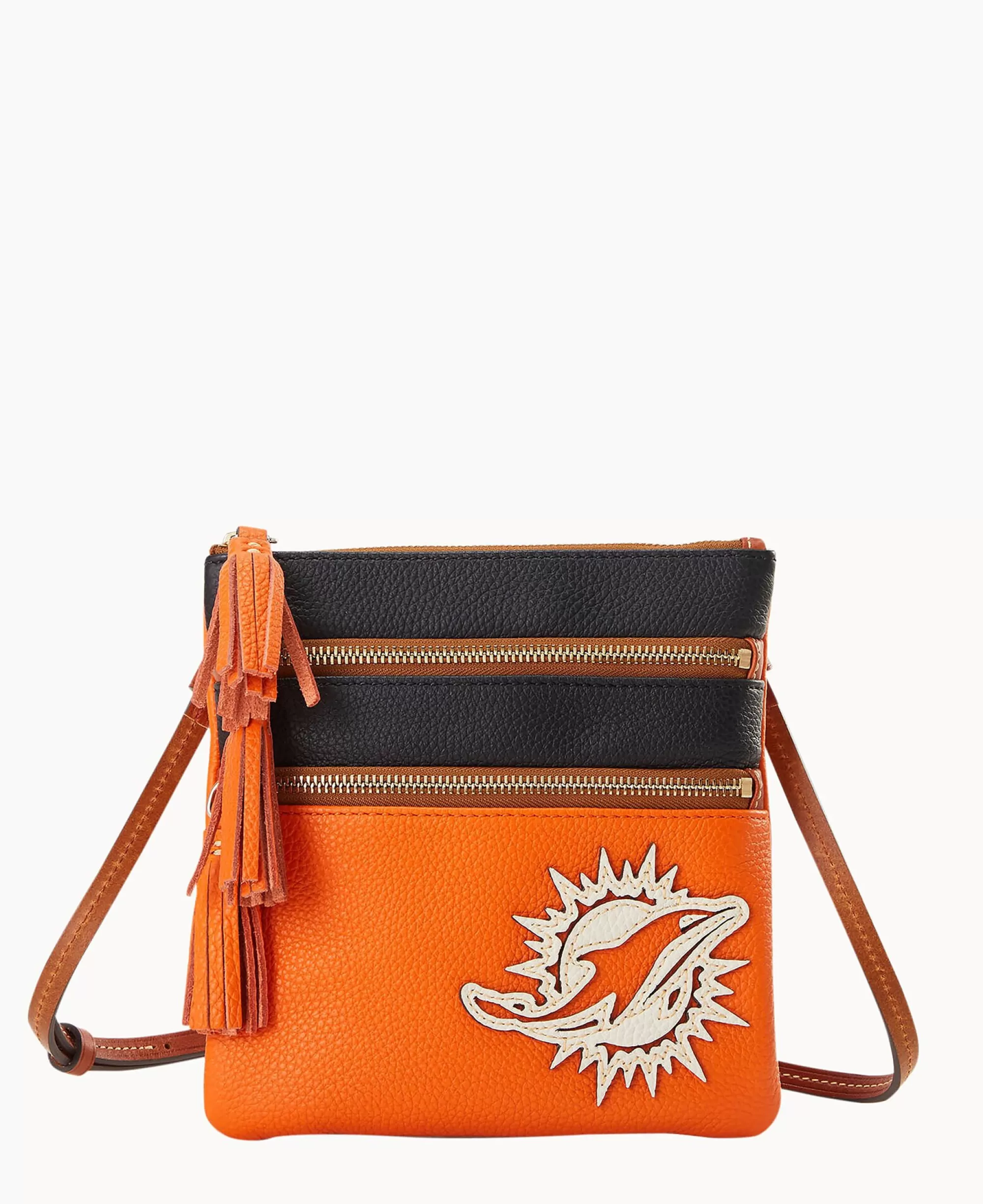 Dooney & Bourke Game Day Ready | Printed Fabric^NFL Triple Zip Crossbody