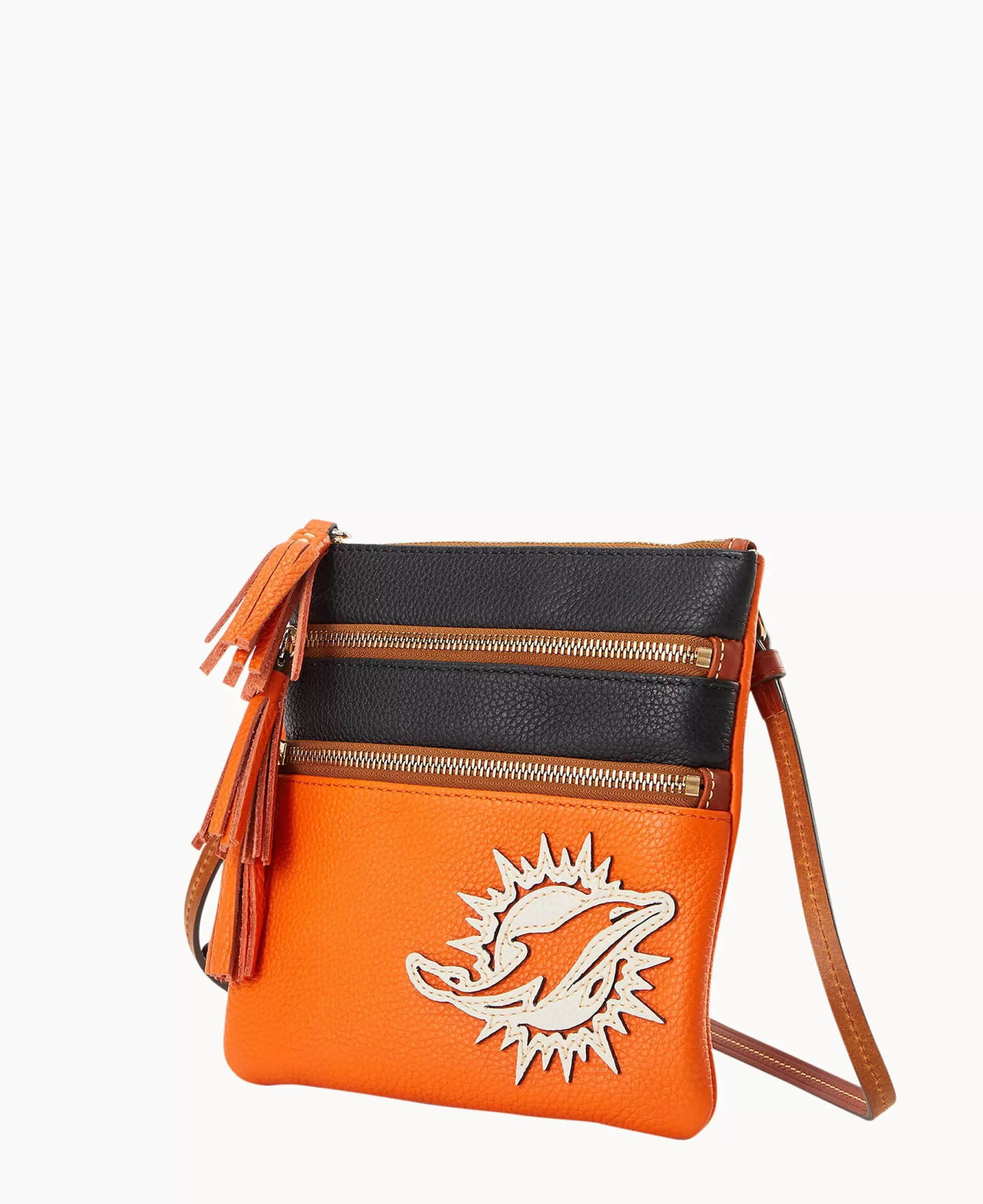 Dooney & Bourke Game Day Ready | Printed Fabric^NFL Triple Zip Crossbody