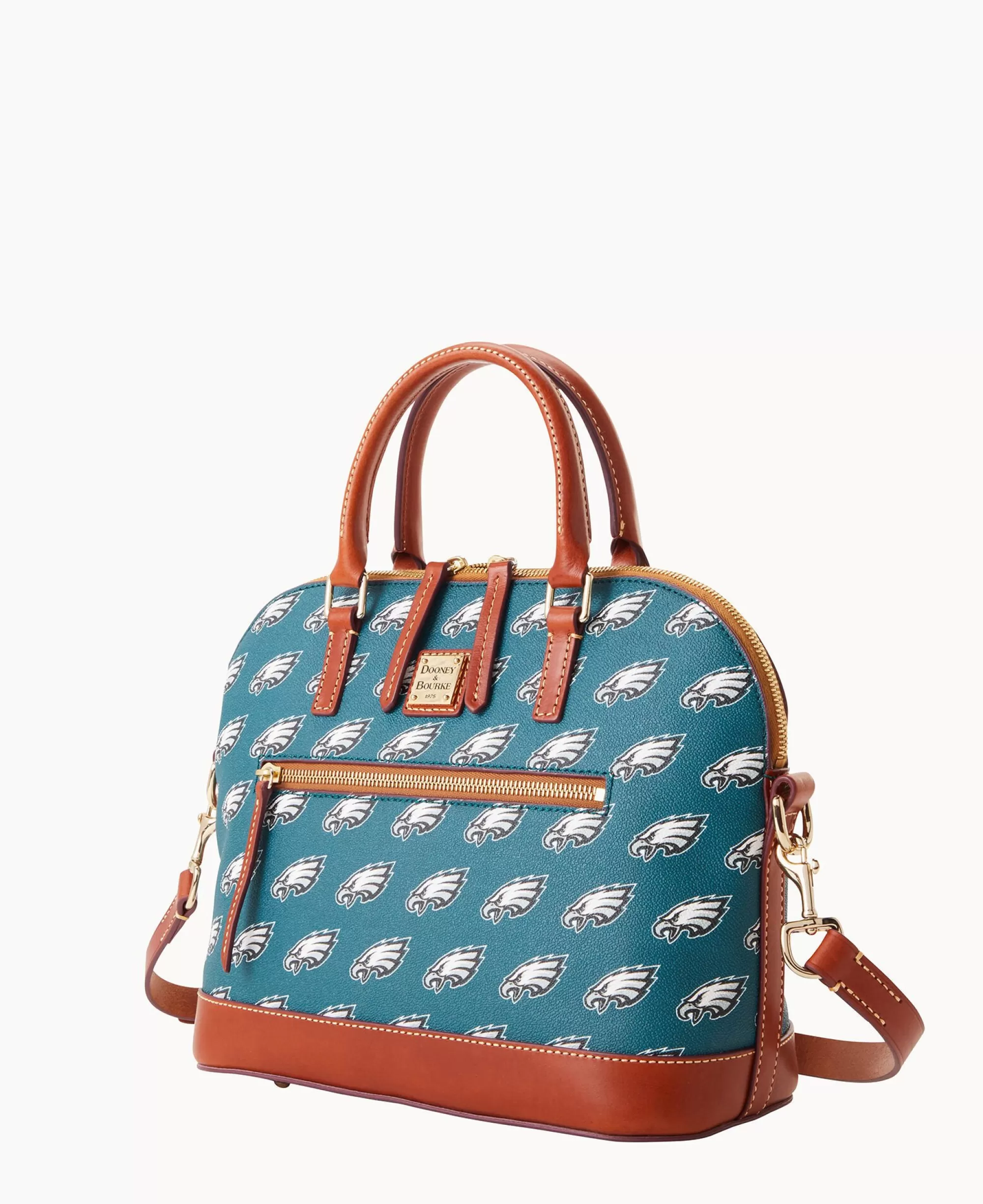 Dooney & Bourke Game Day Ready | Printed Fabric^NFL Domed Zip Satchel