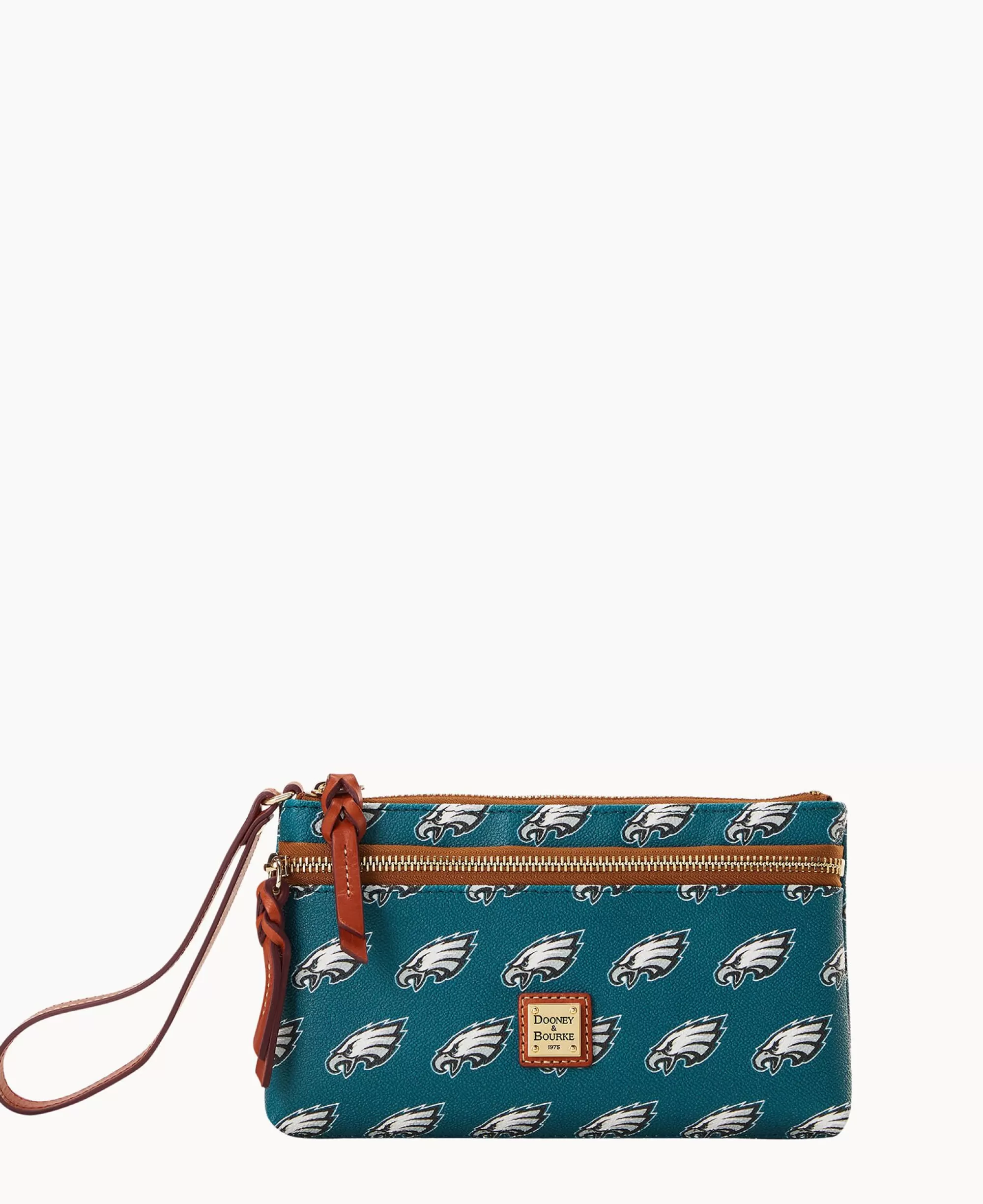 Dooney & Bourke Grab and Go | Wristlets^NFL Eagles Double Zip Wristlet