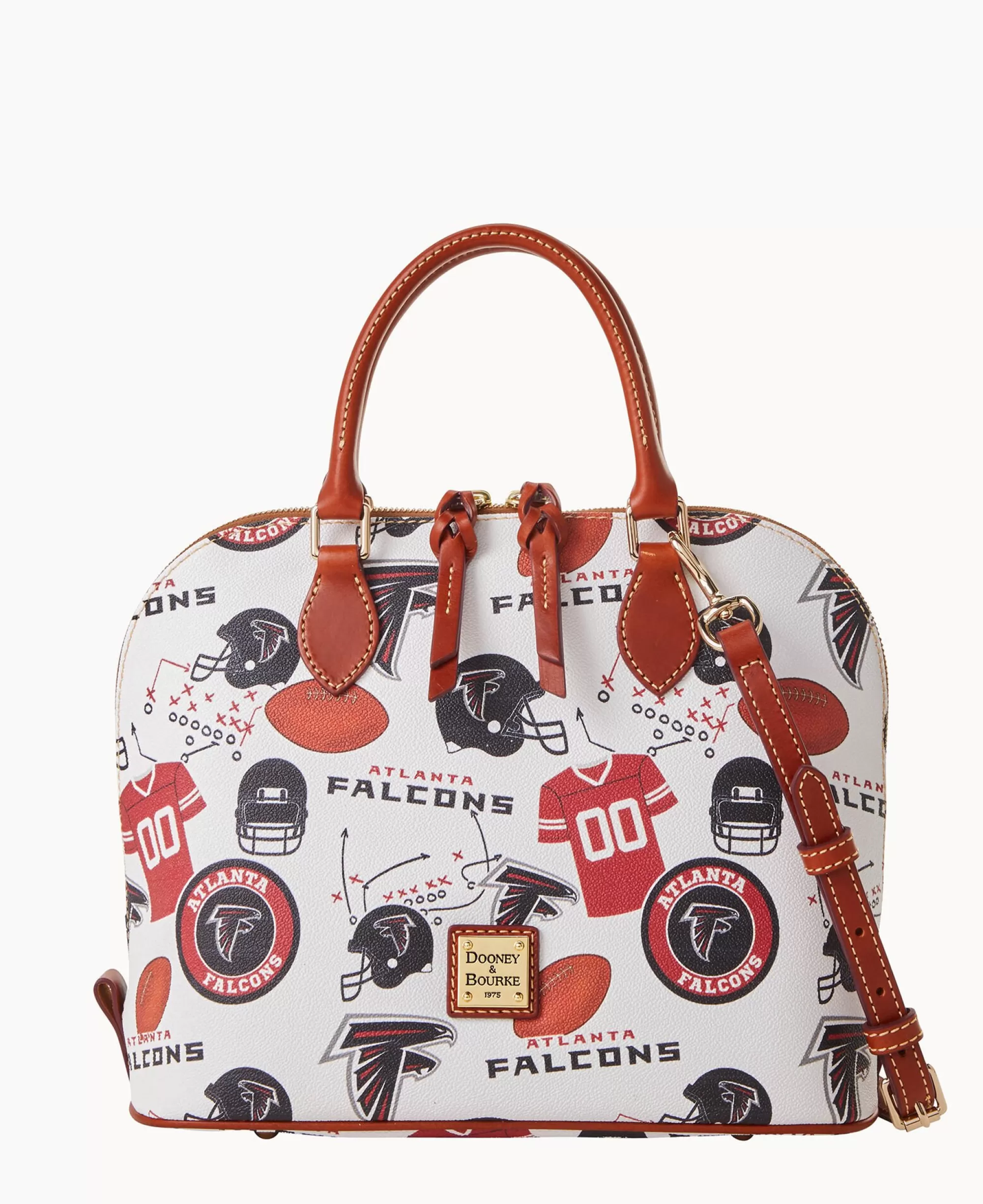 Dooney & Bourke Game Day Ready | Printed Fabric^NFL Zip Zip Satchel