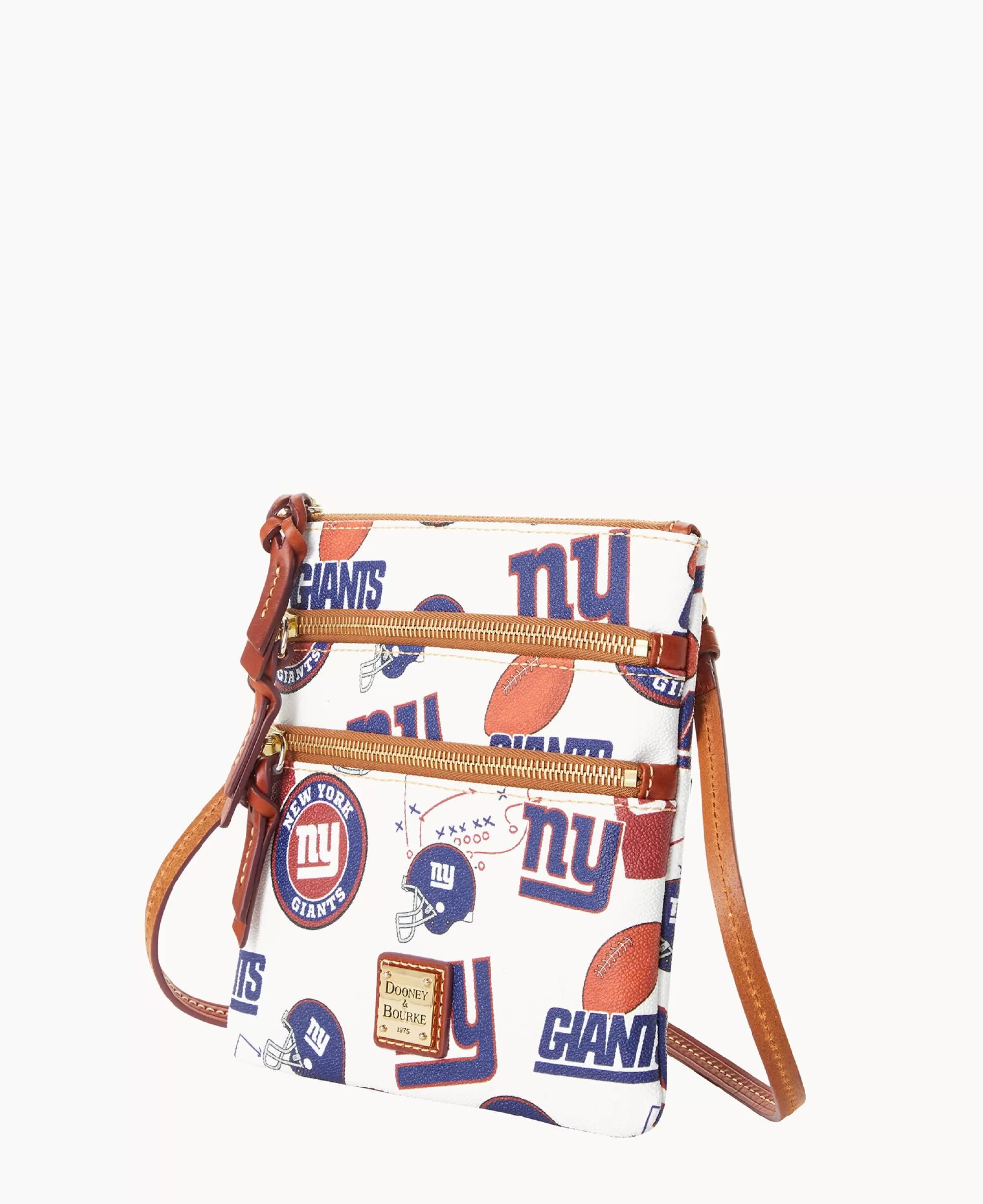 Dooney & Bourke Game Day Ready | Printed Fabric^NFL NY N S Triple Zip Crossbody