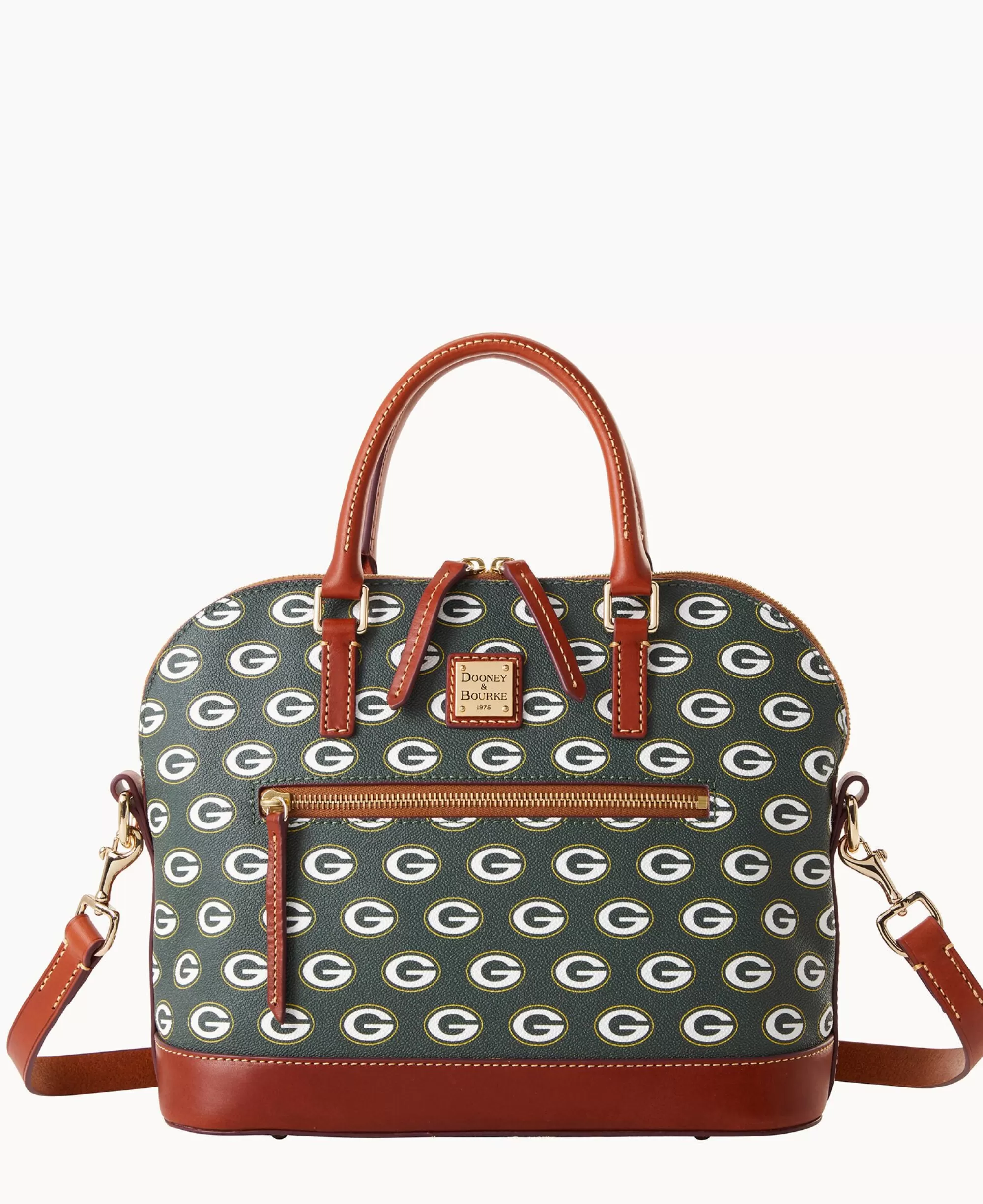 Dooney & Bourke Game Day Ready | Printed Fabric^NFL Domed Zip Satchel