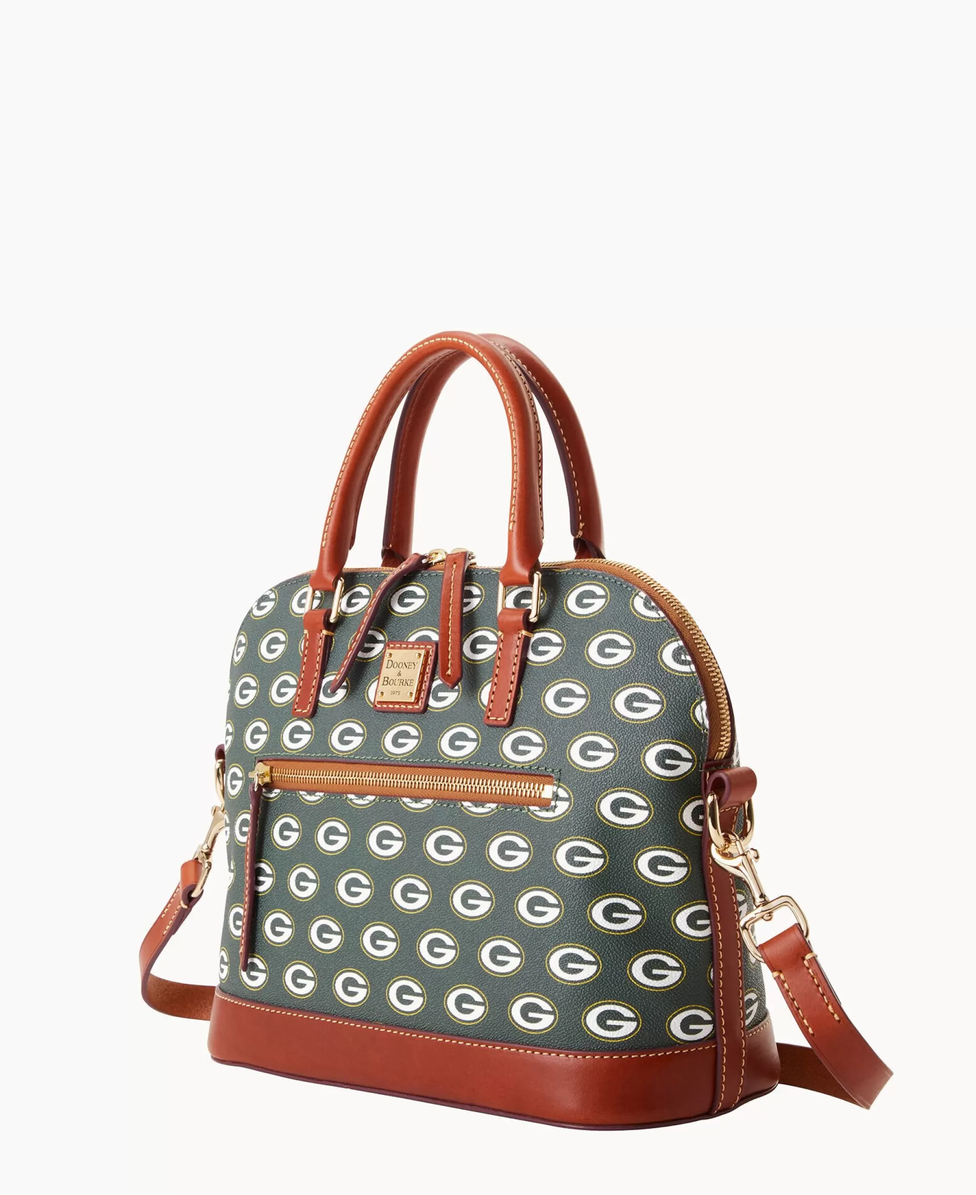 Dooney & Bourke Game Day Ready | Printed Fabric^NFL Domed Zip Satchel