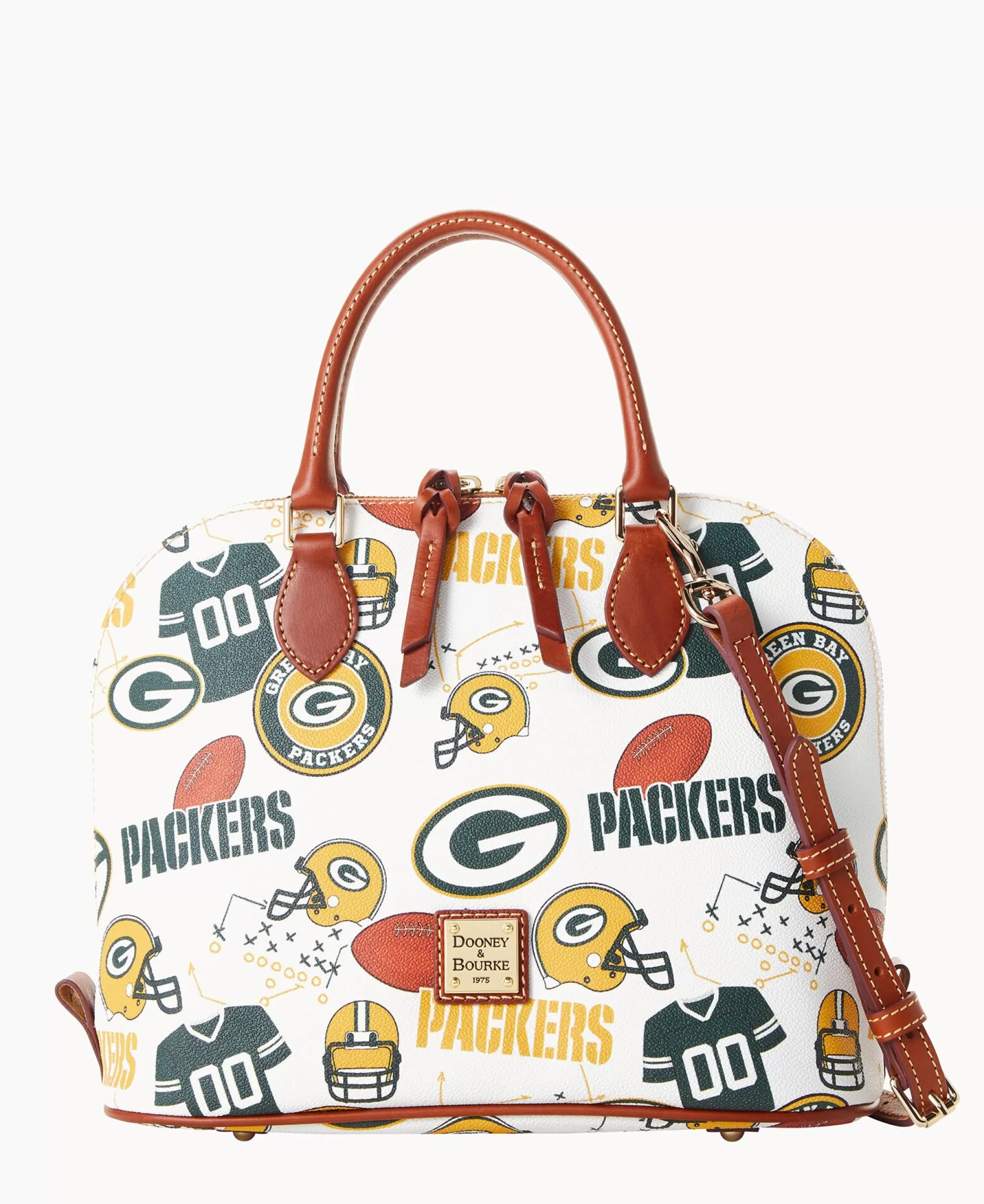 Dooney & Bourke Game Day Ready | Printed Fabric^NFL Zip Zip Satchel