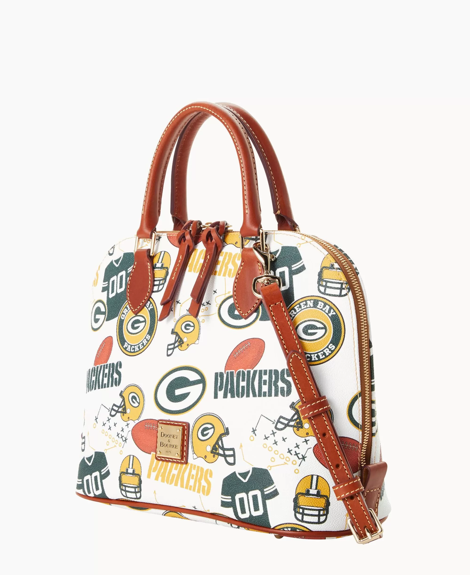 Dooney & Bourke Game Day Ready | Printed Fabric^NFL Zip Zip Satchel