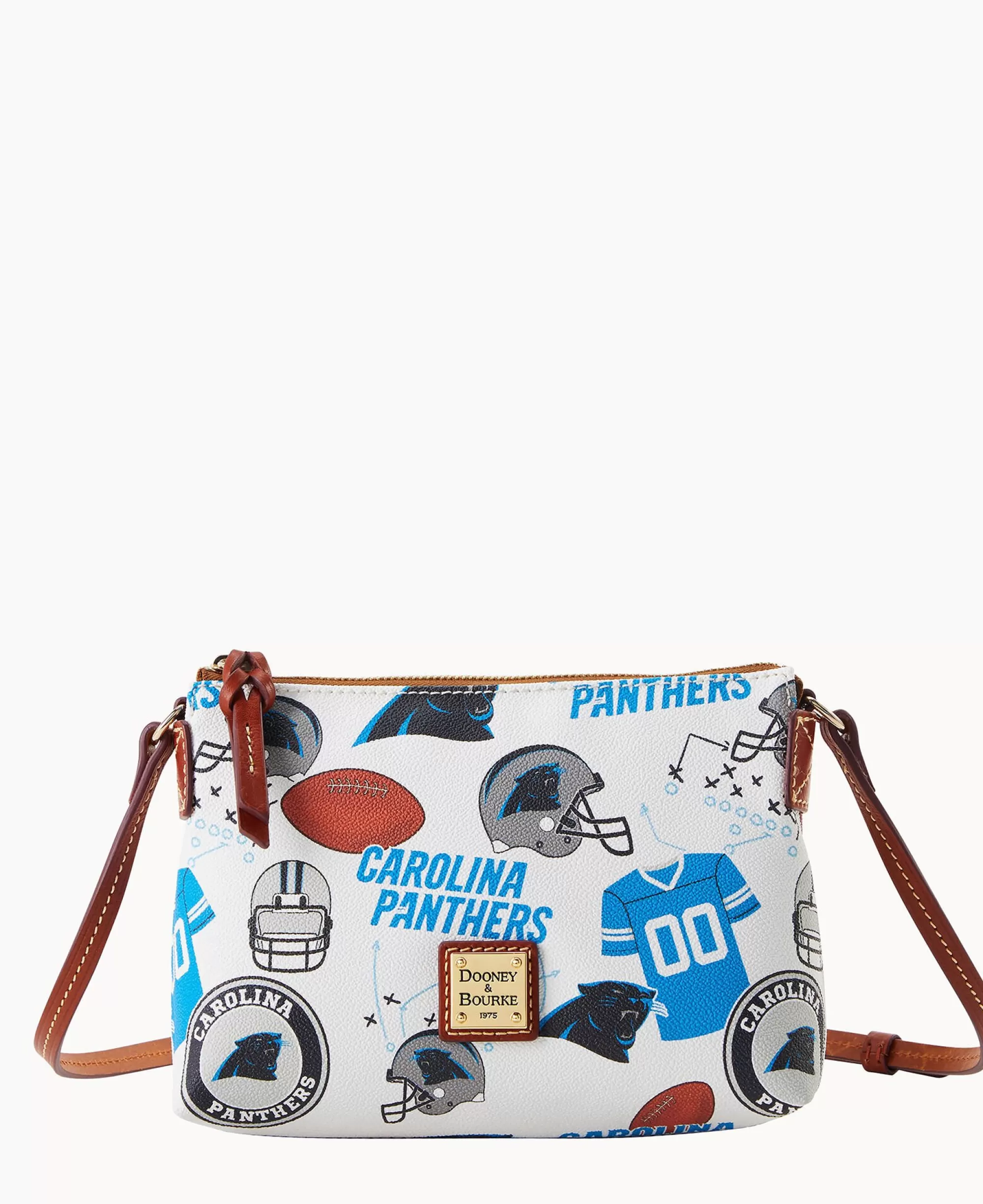 Dooney & Bourke Game Day Ready | Printed Fabric^NFL Panthers Crossbody Pouchette