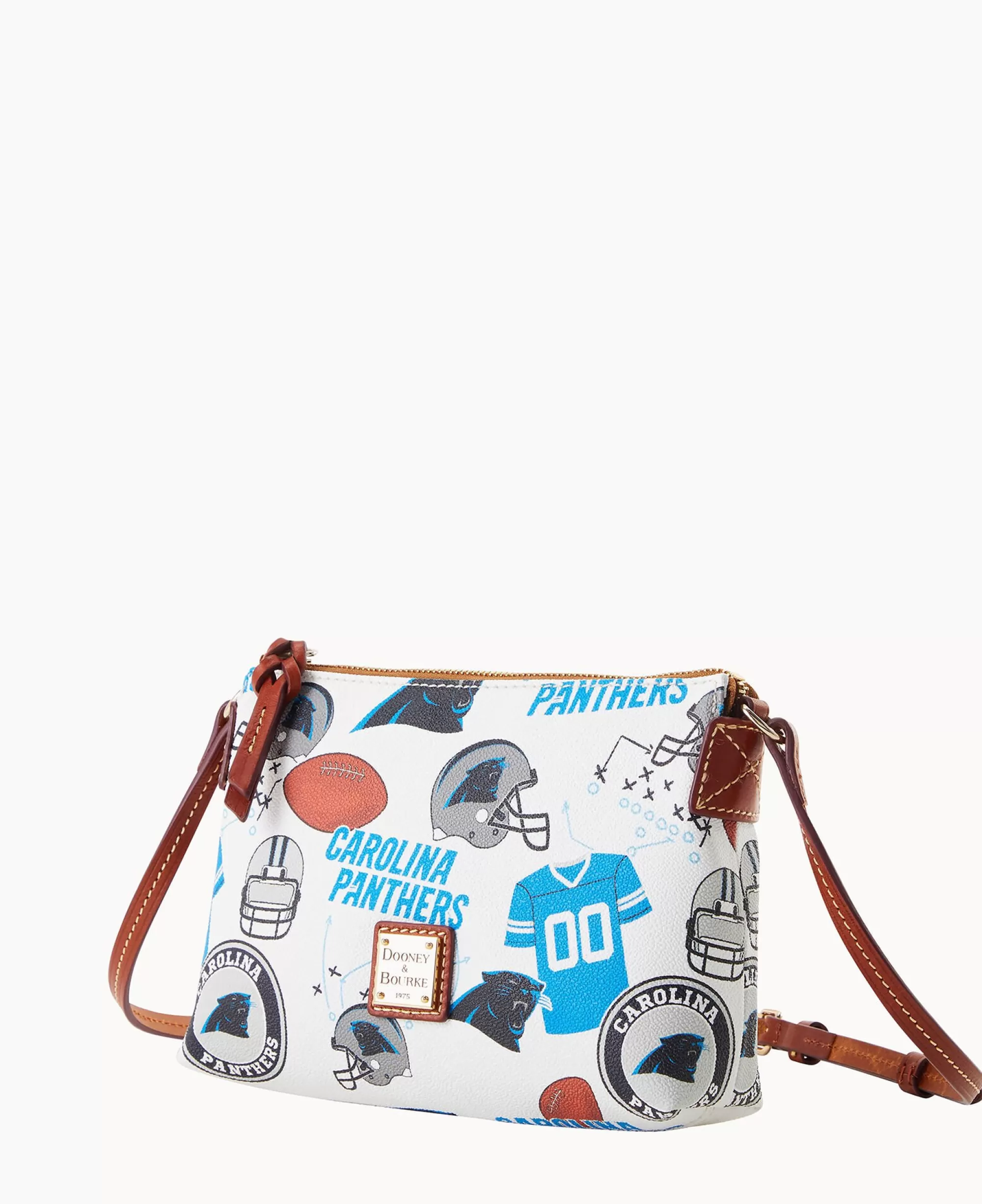 Dooney & Bourke Game Day Ready | Printed Fabric^NFL Panthers Crossbody Pouchette