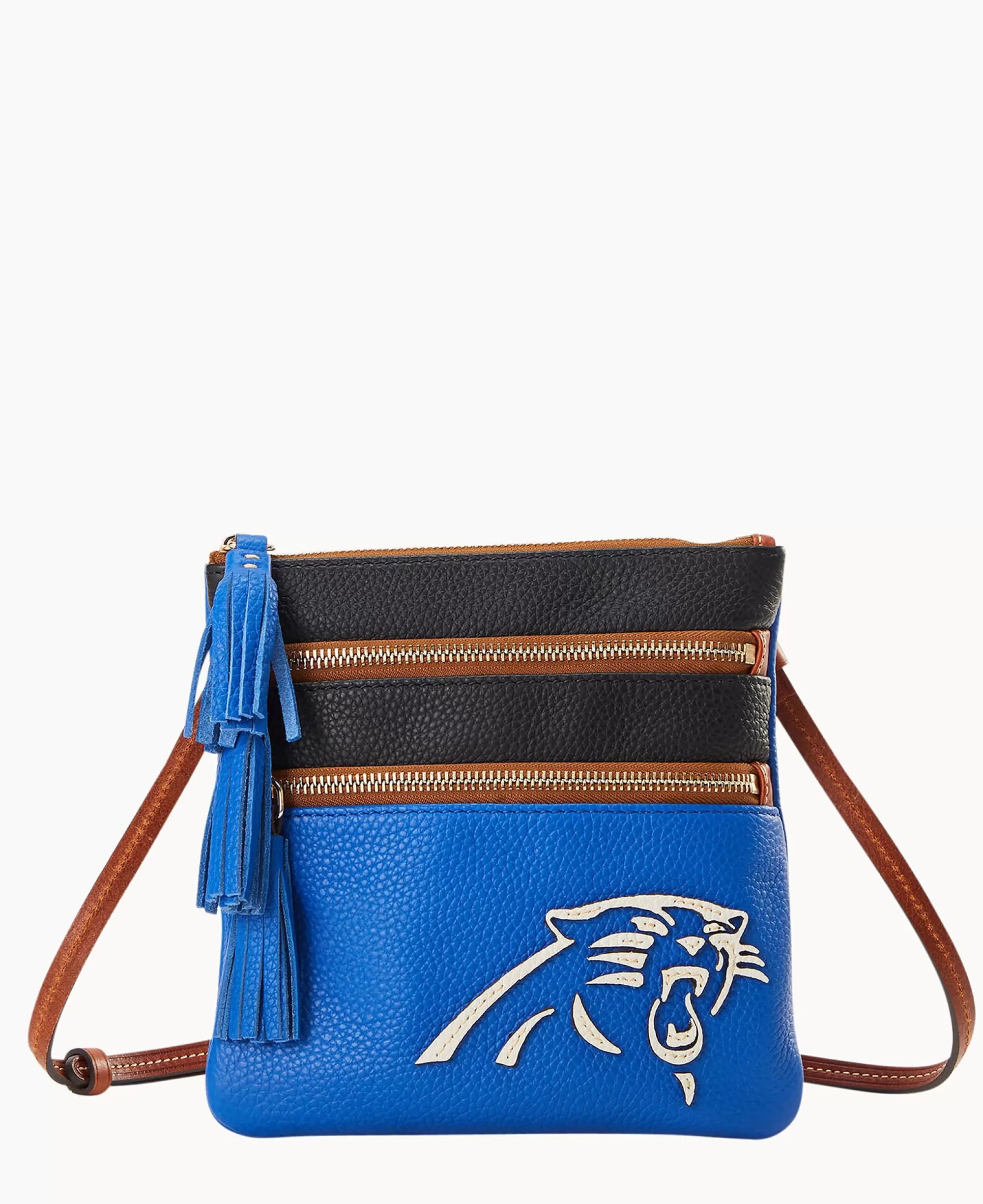 Dooney & Bourke Game Day Ready | Printed Fabric^NFL Triple Zip Crossbody