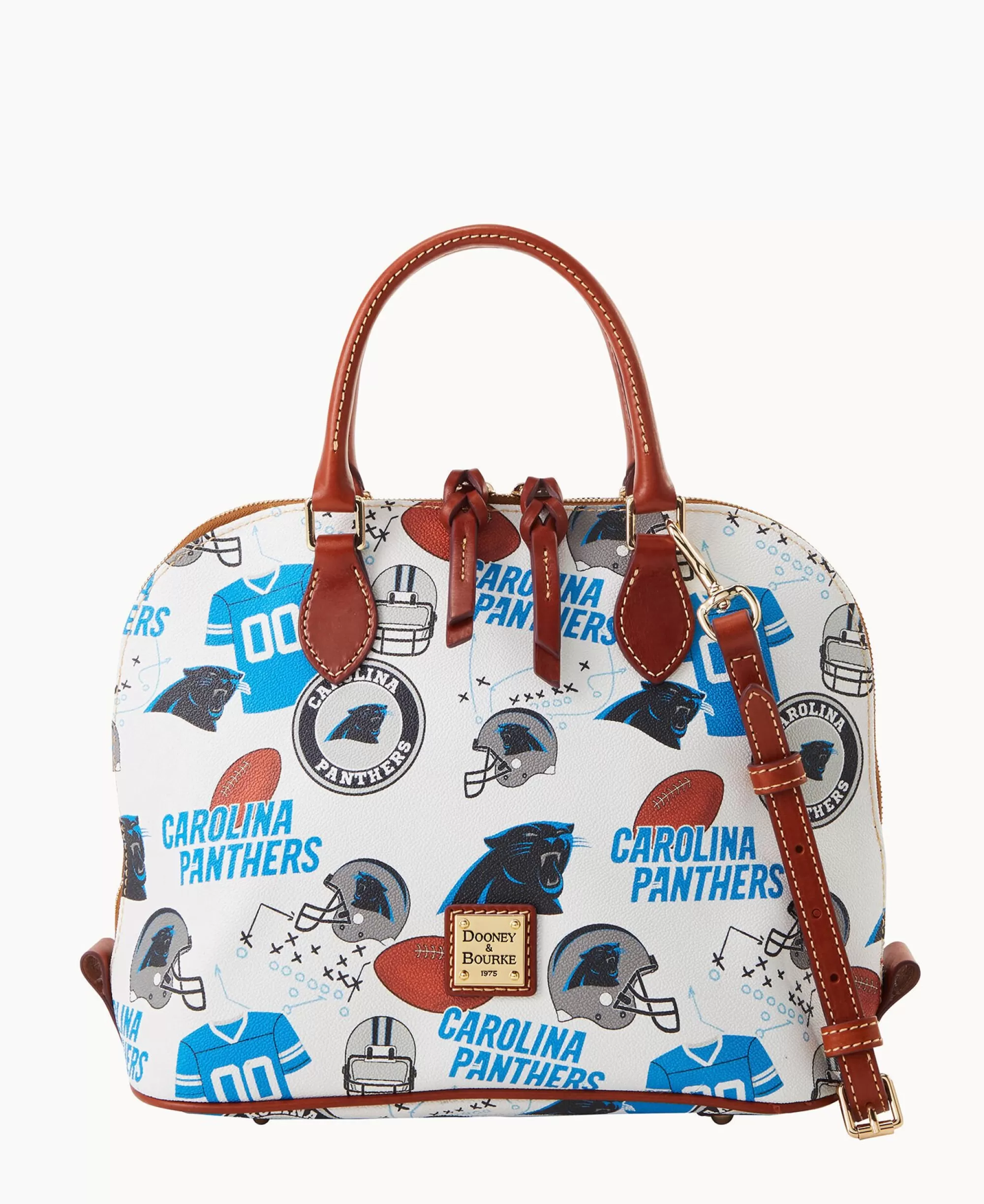 Dooney & Bourke Game Day Ready | Printed Fabric^NFL Zip Zip Satchel