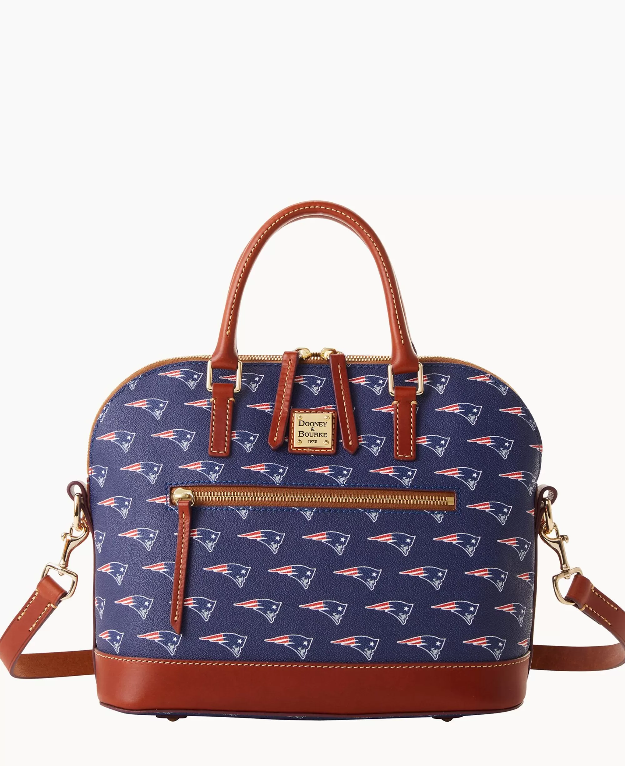 Dooney & Bourke Game Day Ready | Printed Fabric^NFL Domed Zip Satchel