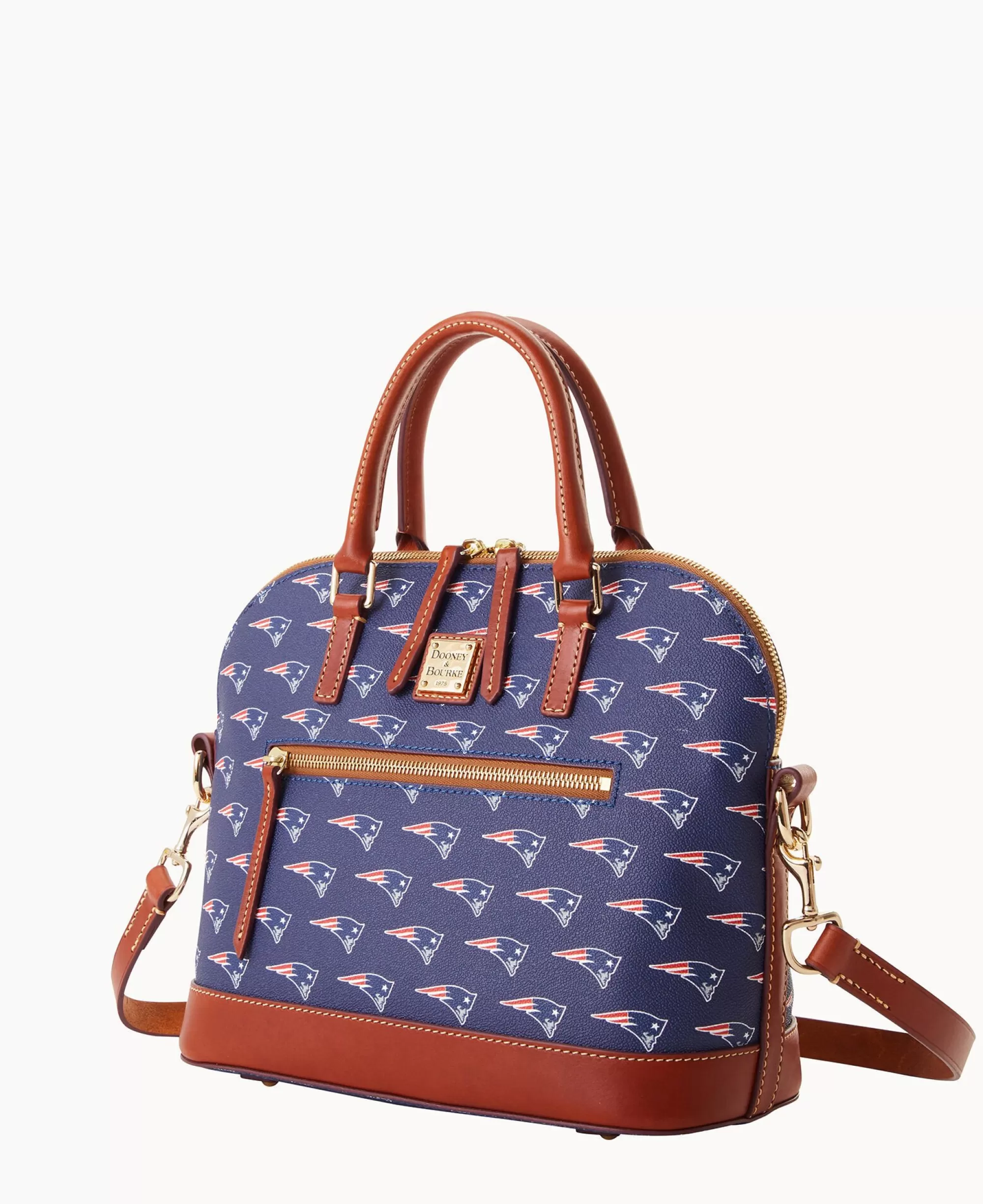 Dooney & Bourke Game Day Ready | Printed Fabric^NFL Domed Zip Satchel