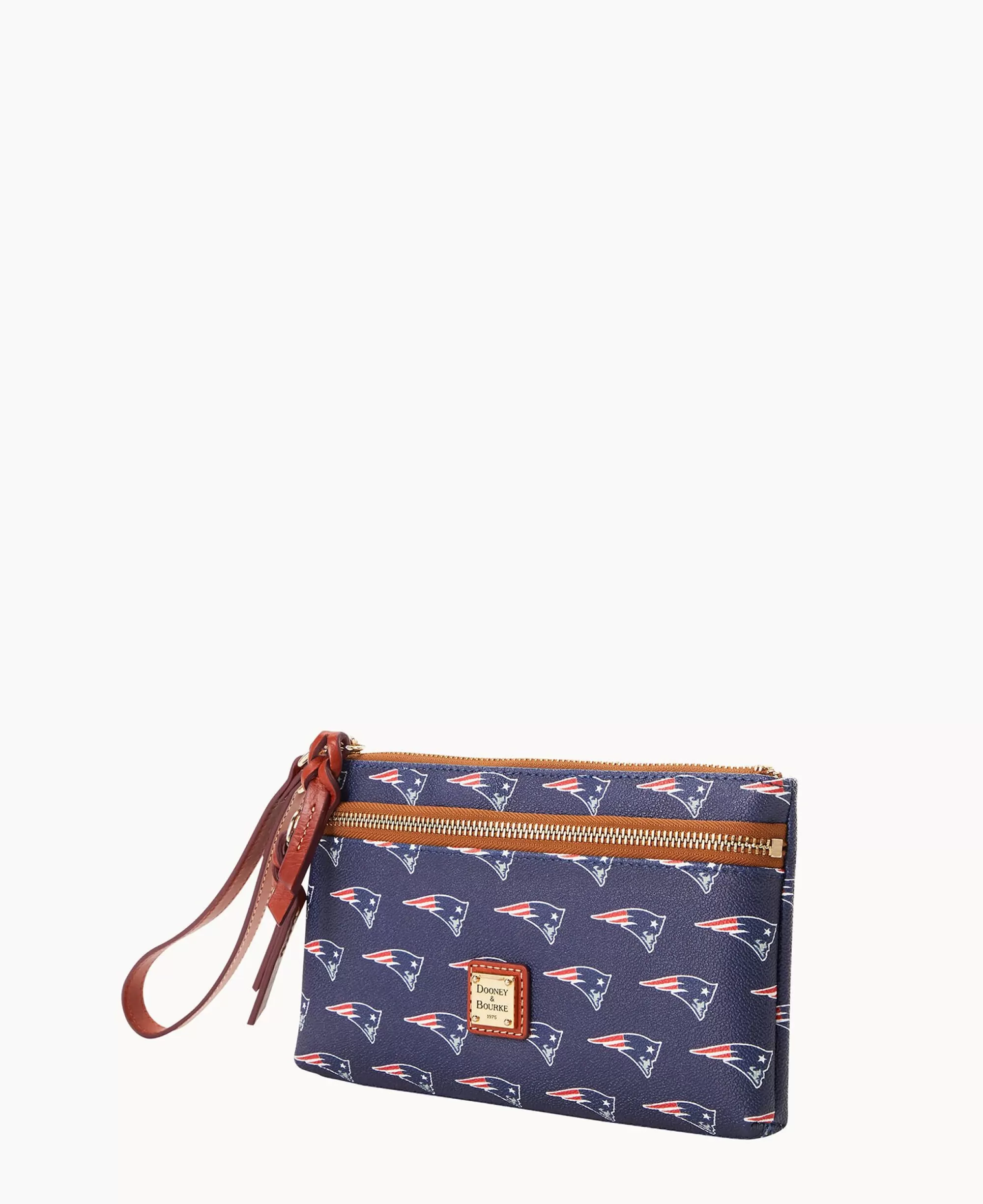 Dooney & Bourke Grab and Go | Wristlets^NFL Patriots Double Zip Wristlet