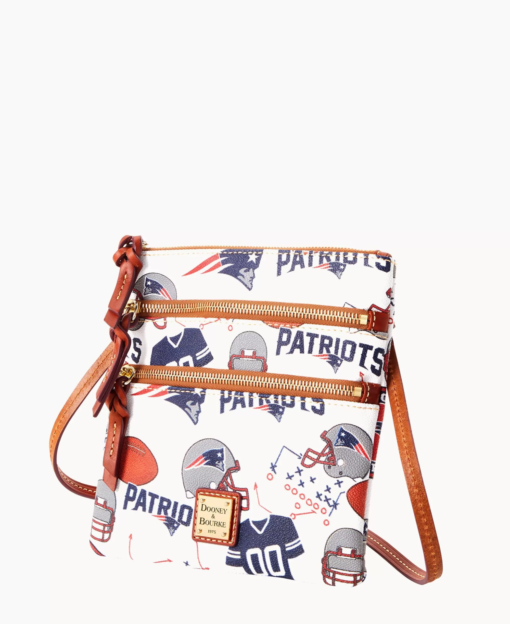 Dooney & Bourke Game Day Ready | Printed Fabric^NFL N S Triple Zip Crossbody