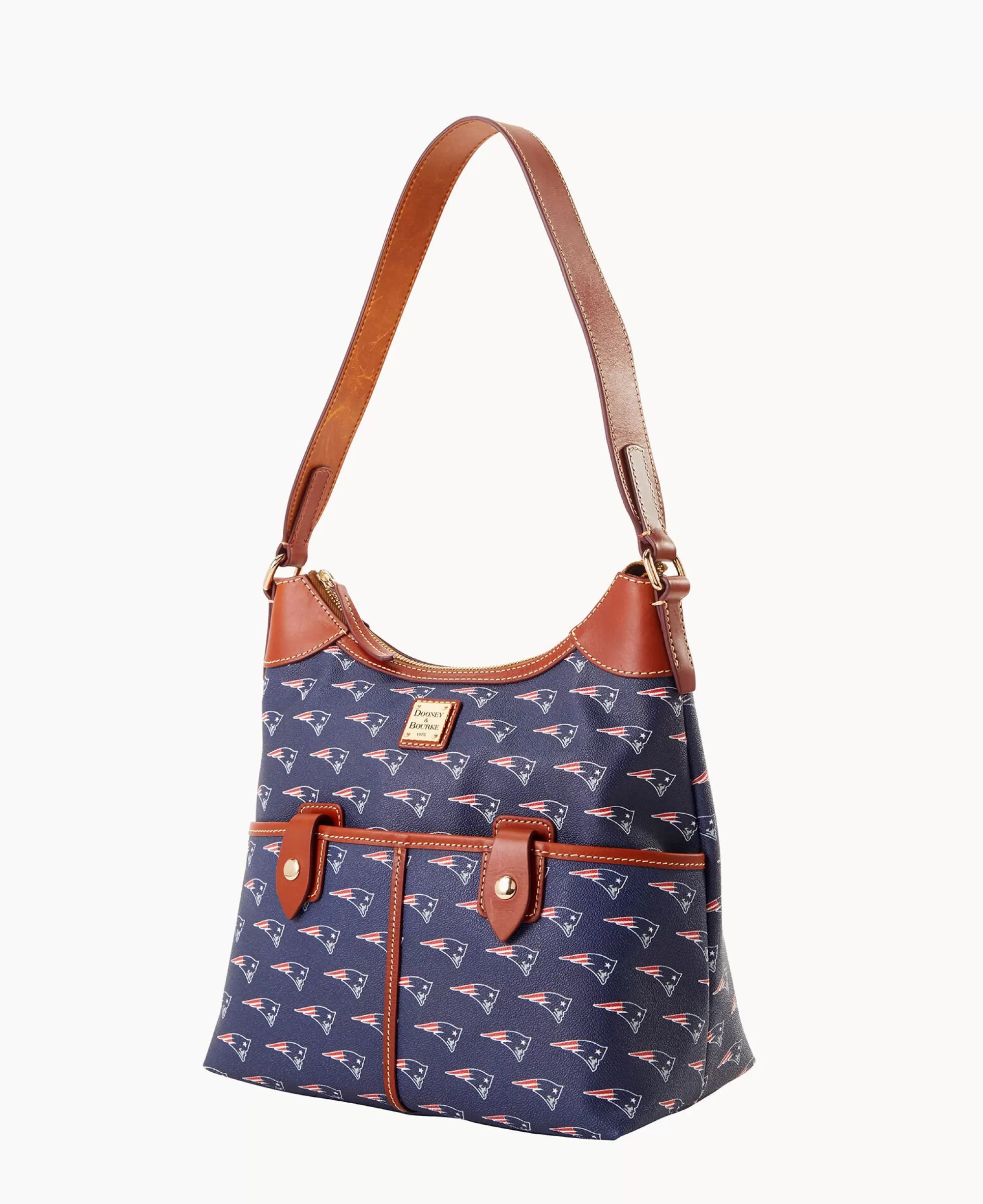 Dooney & Bourke Game Day Ready | Printed Fabric^NFL Zip Hobo