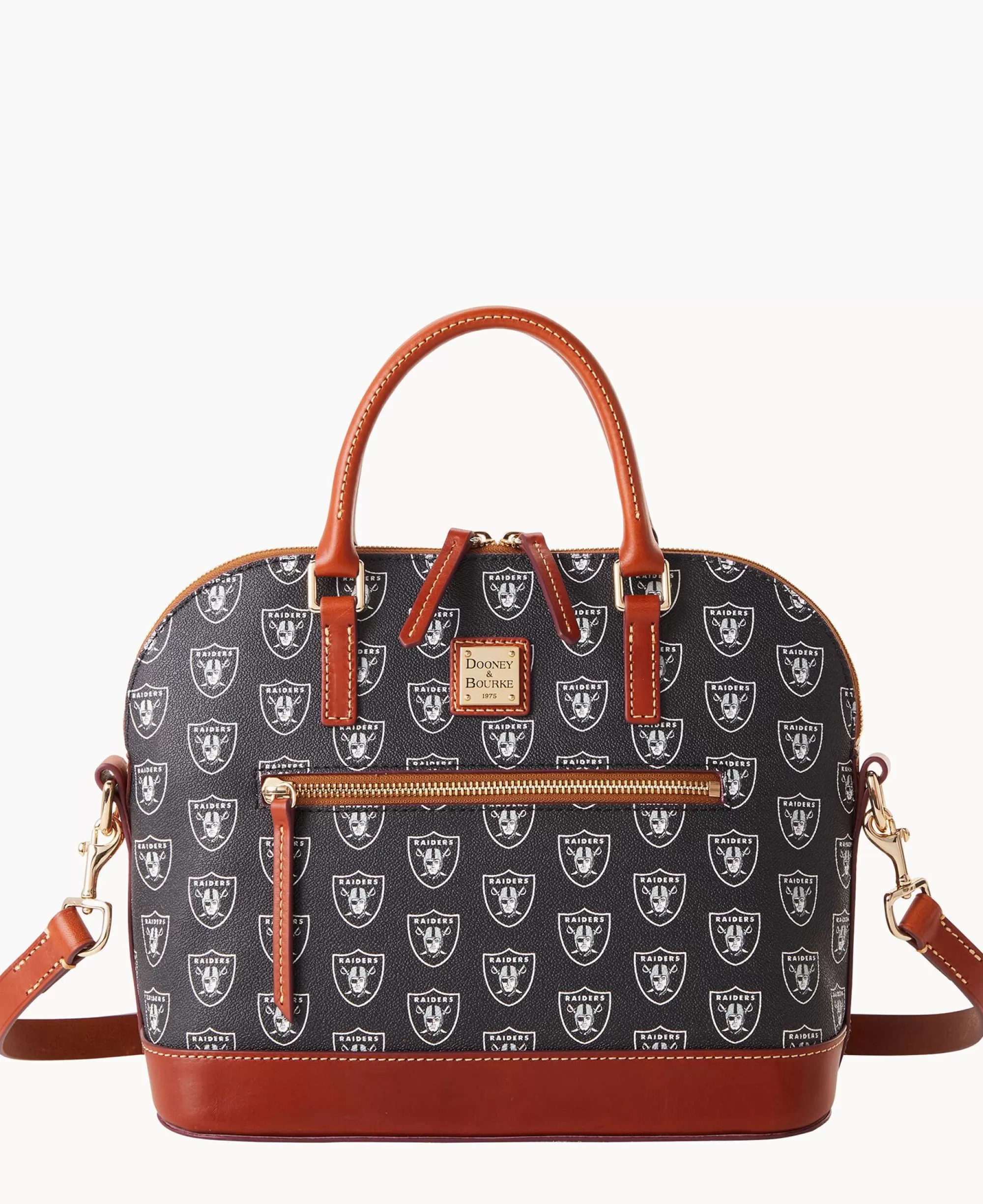 Dooney & Bourke Game Day Ready | Printed Fabric^NFL Domed Zip Satchel