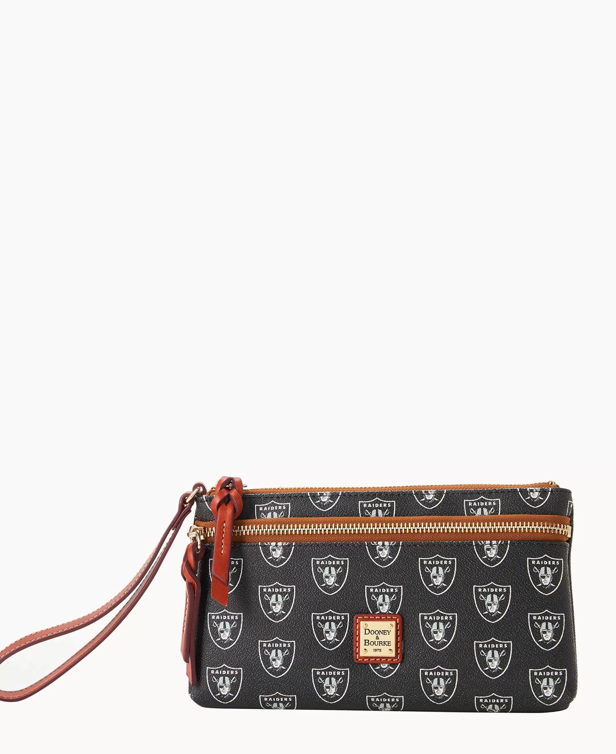 Dooney & Bourke Grab and Go | Wristlets^NFL Raiders Double Zip Wristlet