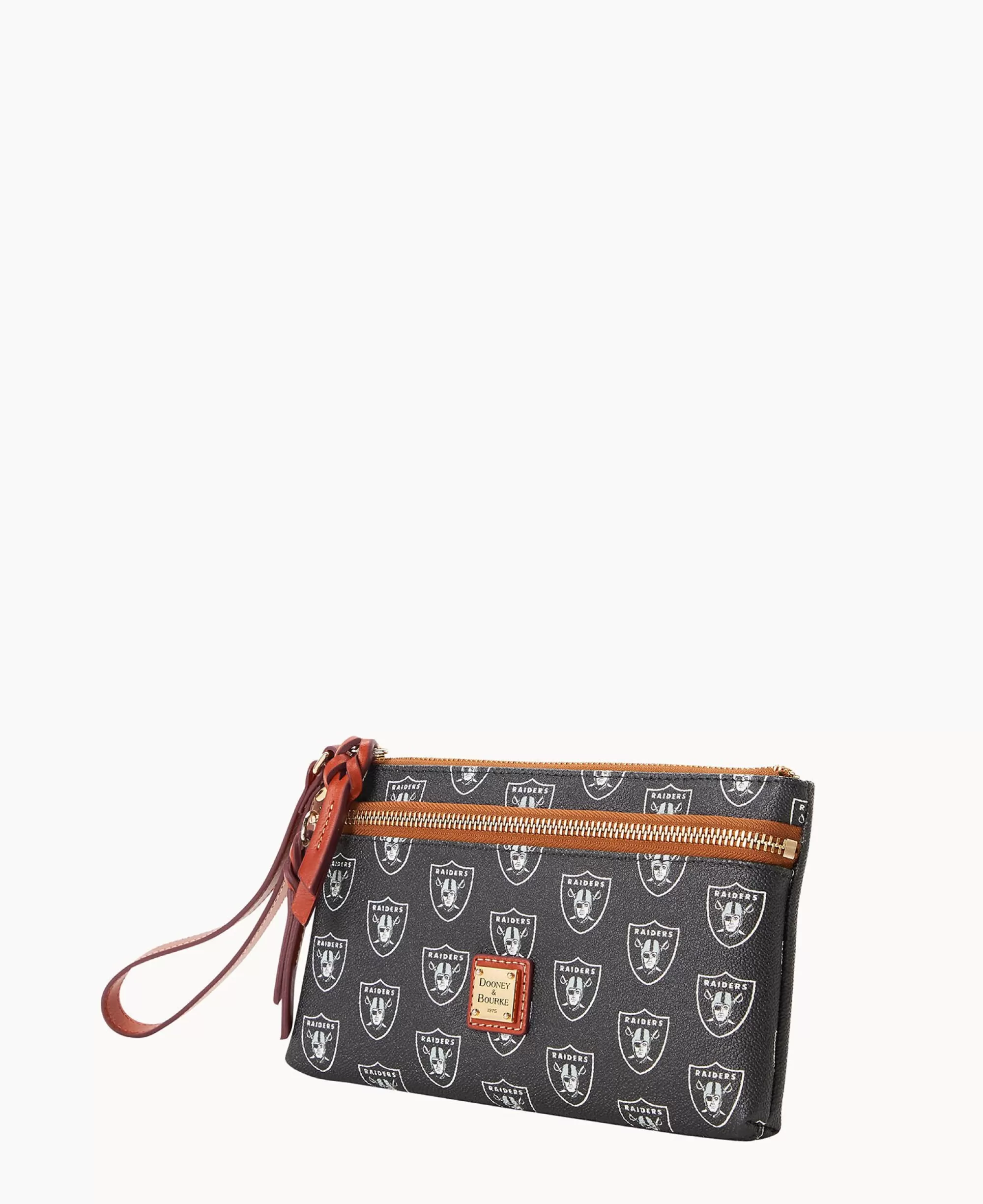 Dooney & Bourke Grab and Go | Wristlets^NFL Raiders Double Zip Wristlet