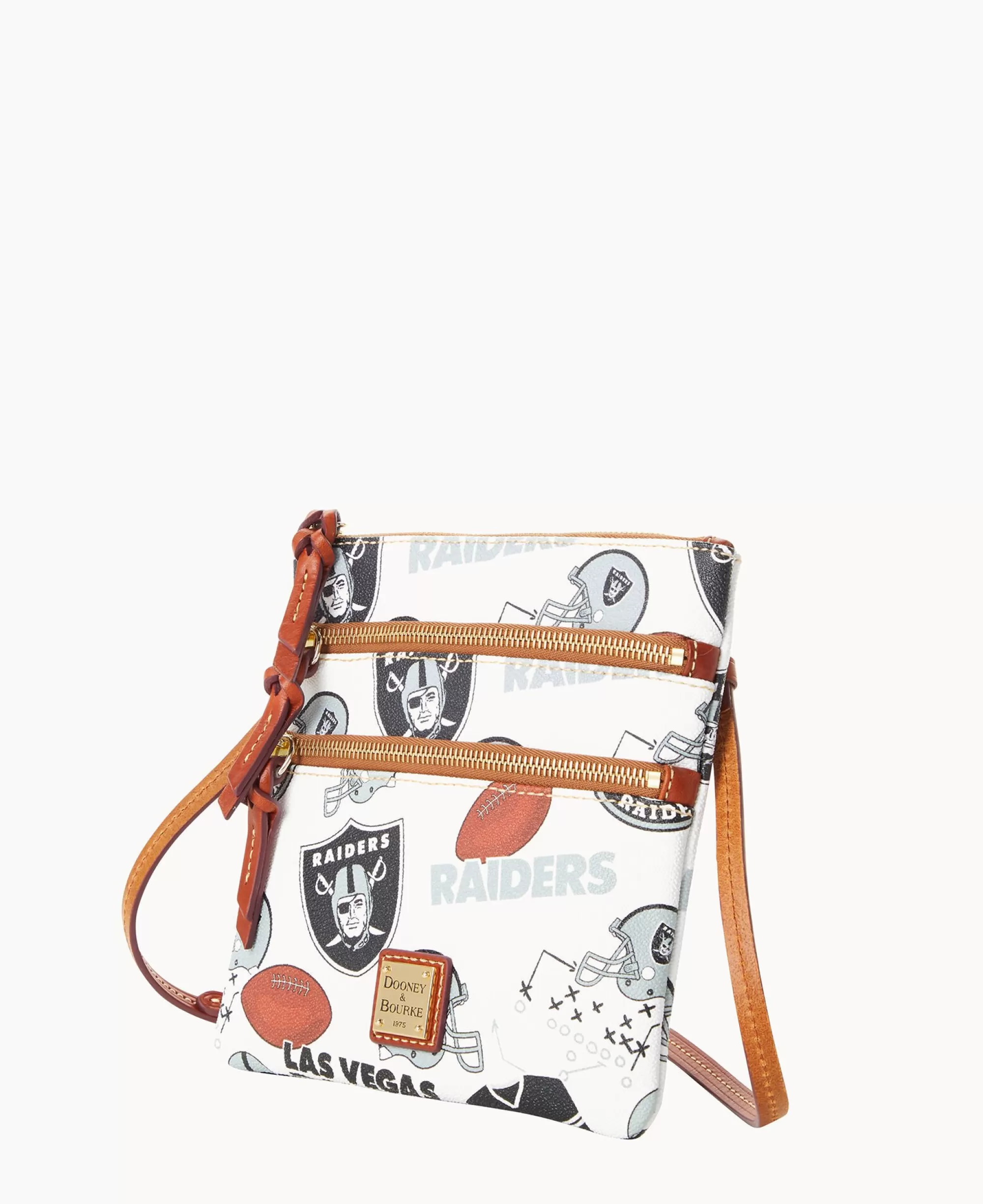 Dooney & Bourke Game Day Ready | Printed Fabric^NFL N S Triple Zip Crossbody